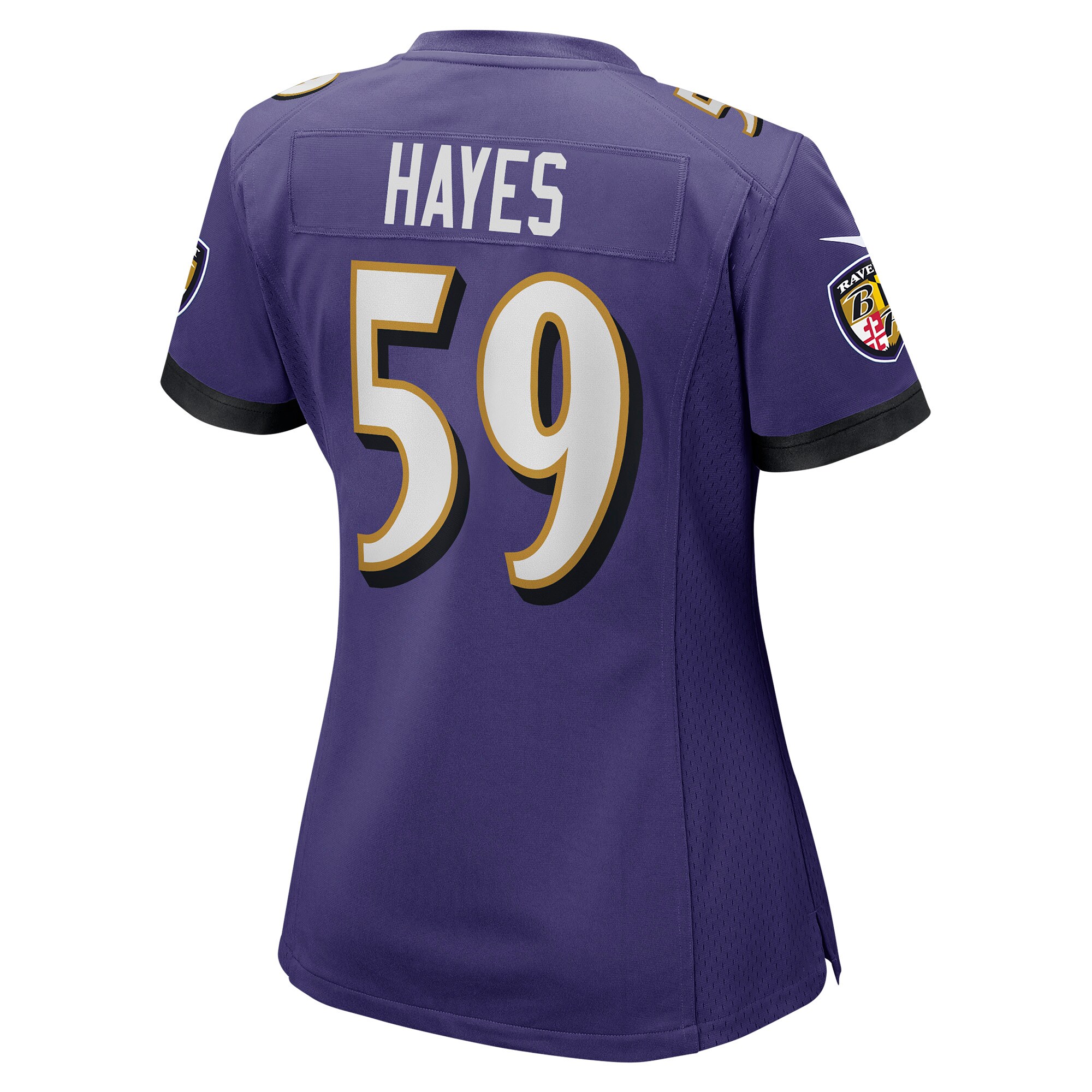 Daelin Hayes Baltimore Ravens  Women's Game Jersey - Purple