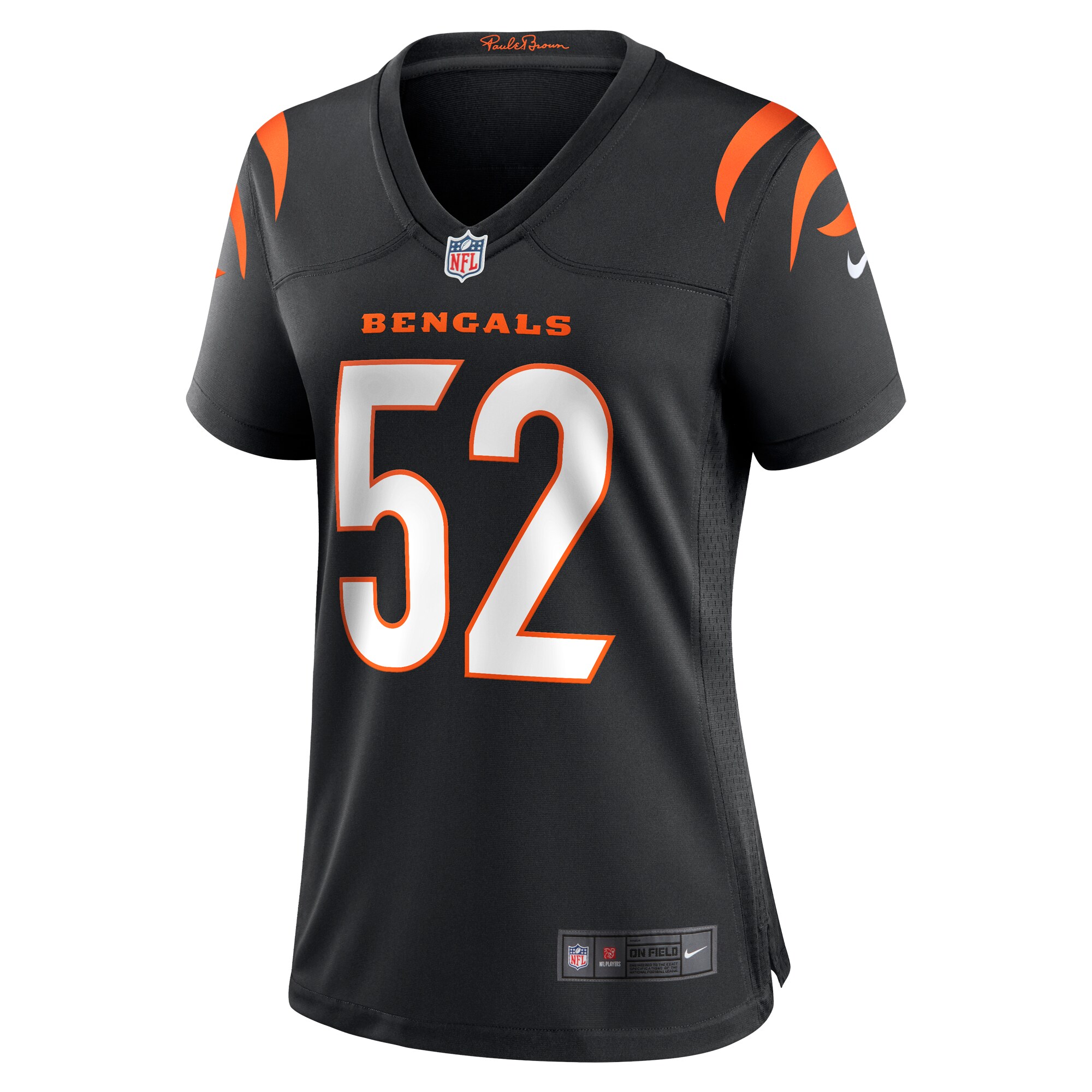 Tarell Basham Cincinnati Bengals  Women's Team Game Jersey - Black