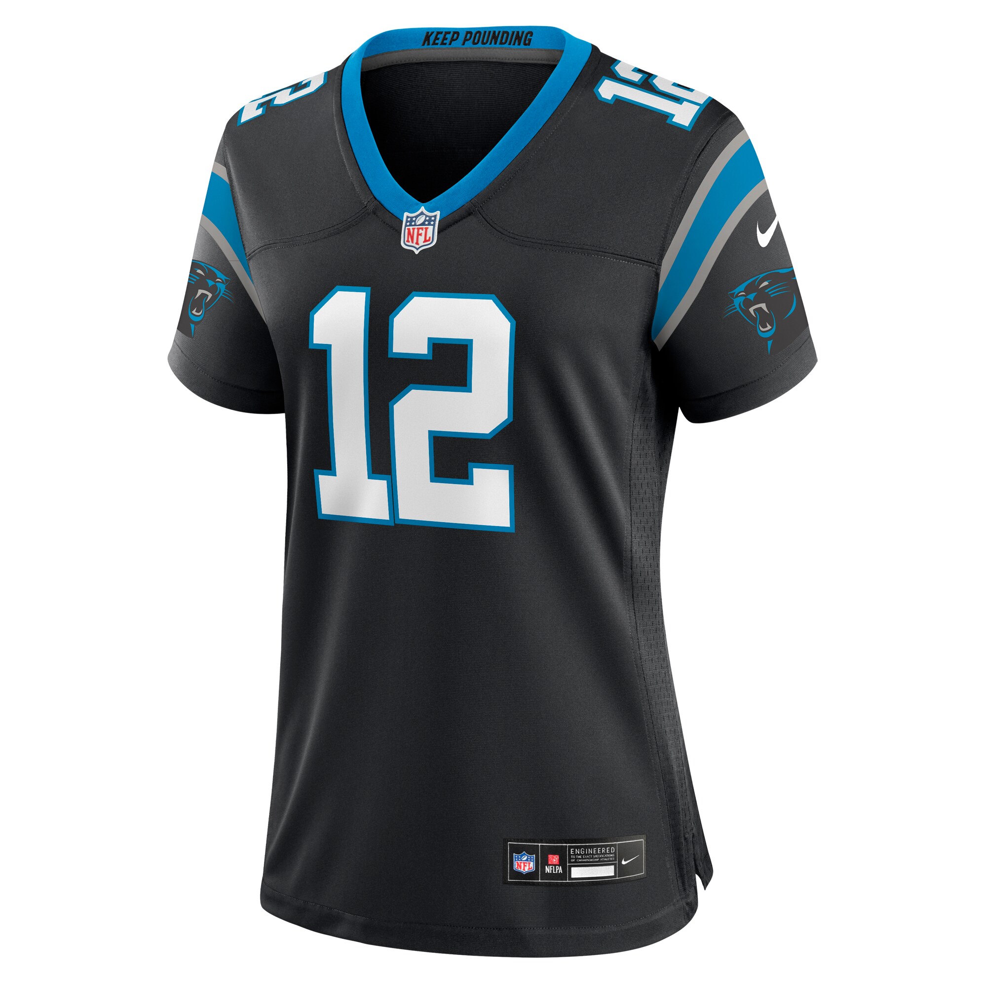 Shi Smith Carolina Panthers  Women's Team Game Jersey - Black