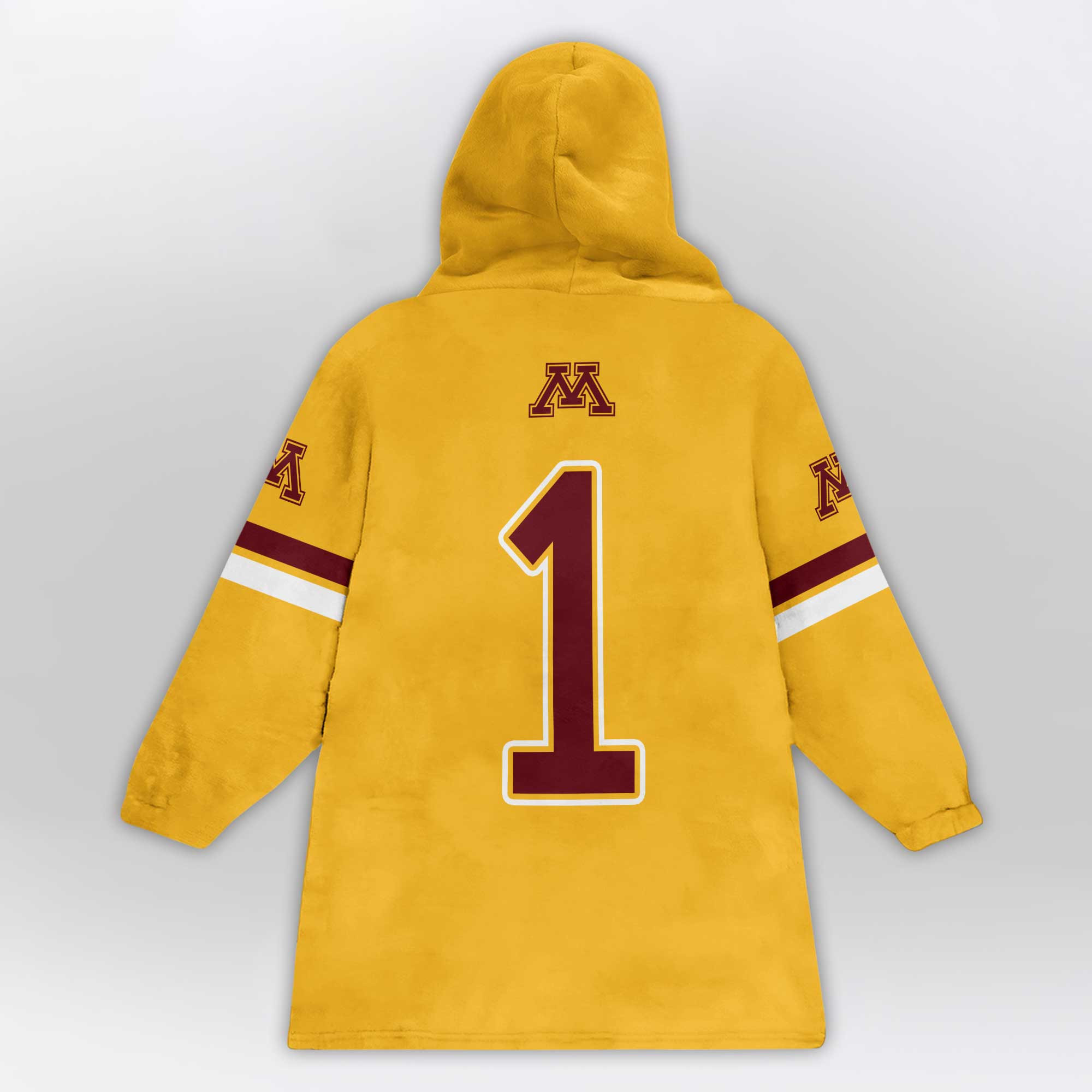 Kid 1 Minnesota Football Unisex Blanket Hoodie