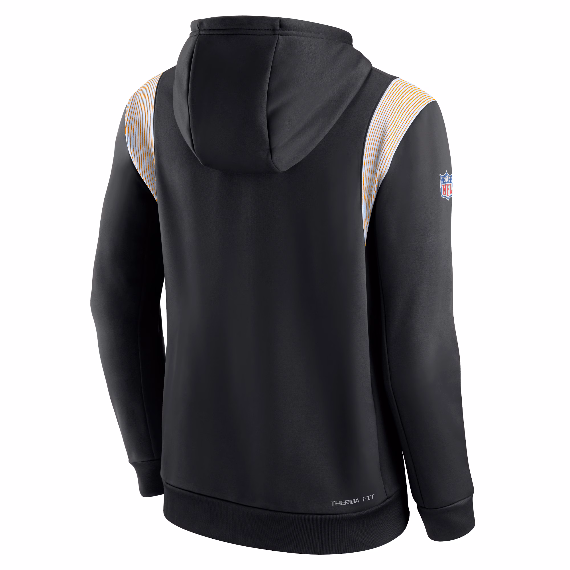 Pittsburgh Steelers Sideline Athletic Stack Performance Pullover Hoodie - Black