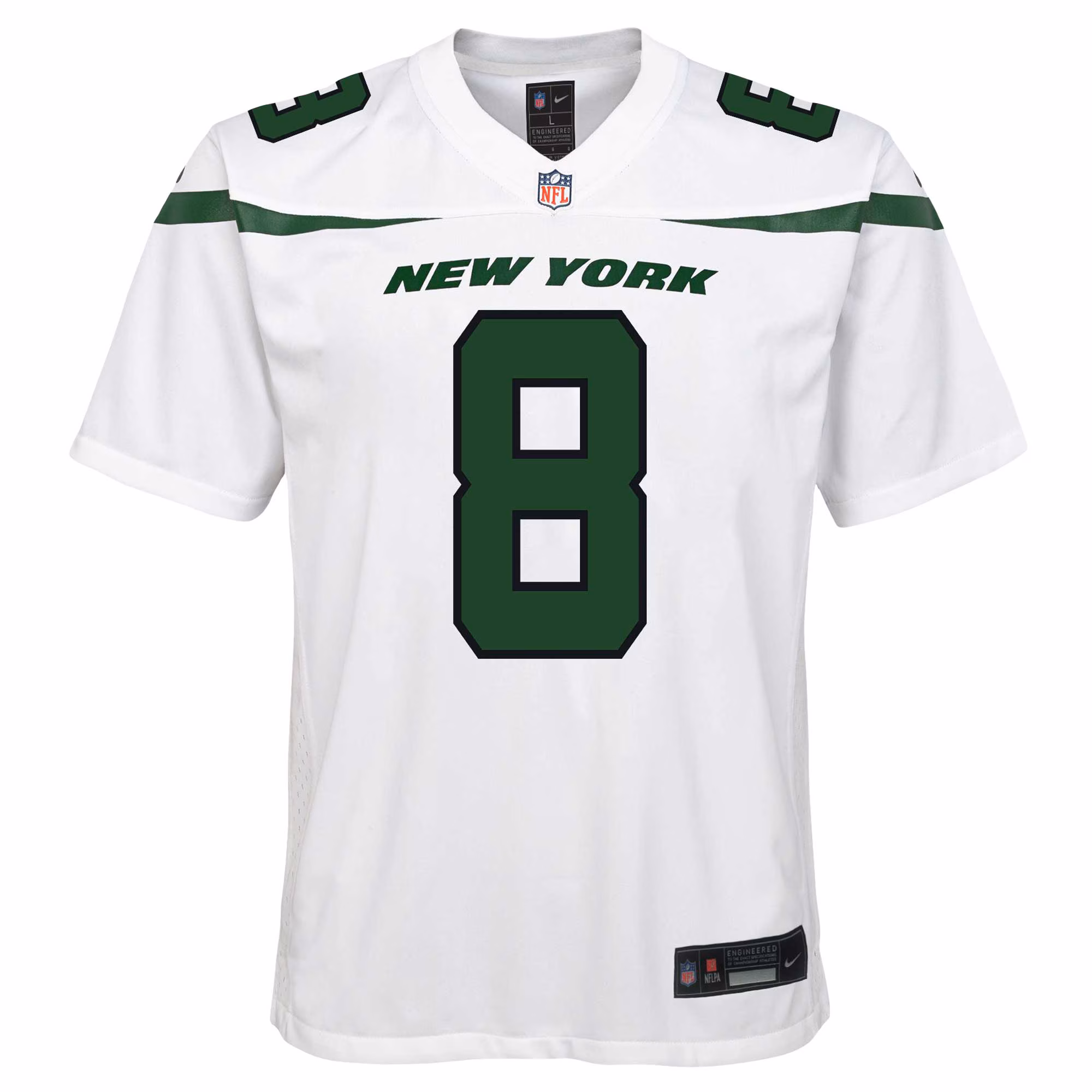 Aaron Rodgers New York Jets Youth Game Jersey - Gotham Green