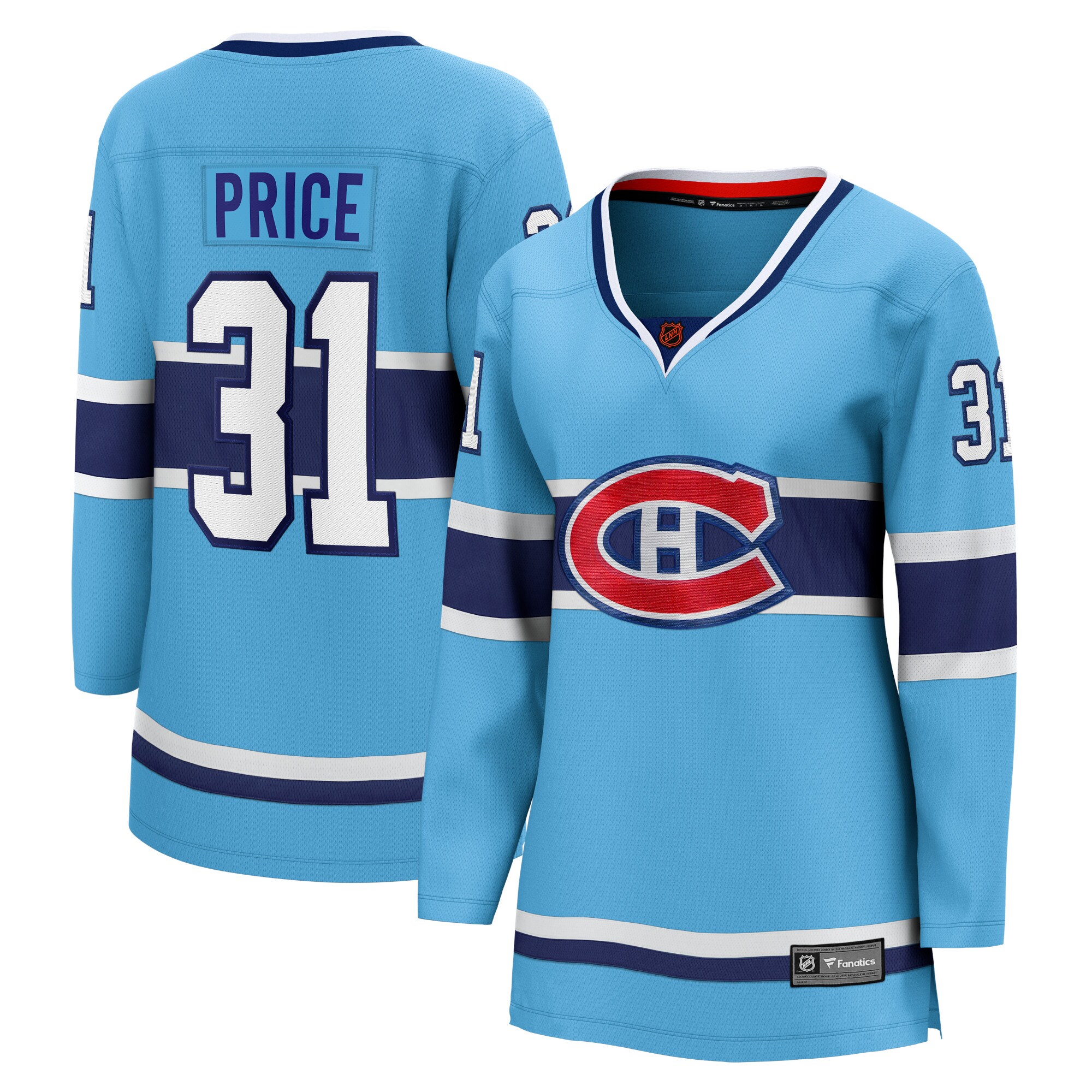 Carey Price Montreal Canadiens Women's Special Edition 2.0 Breakaway Player Jersey - Light Blue