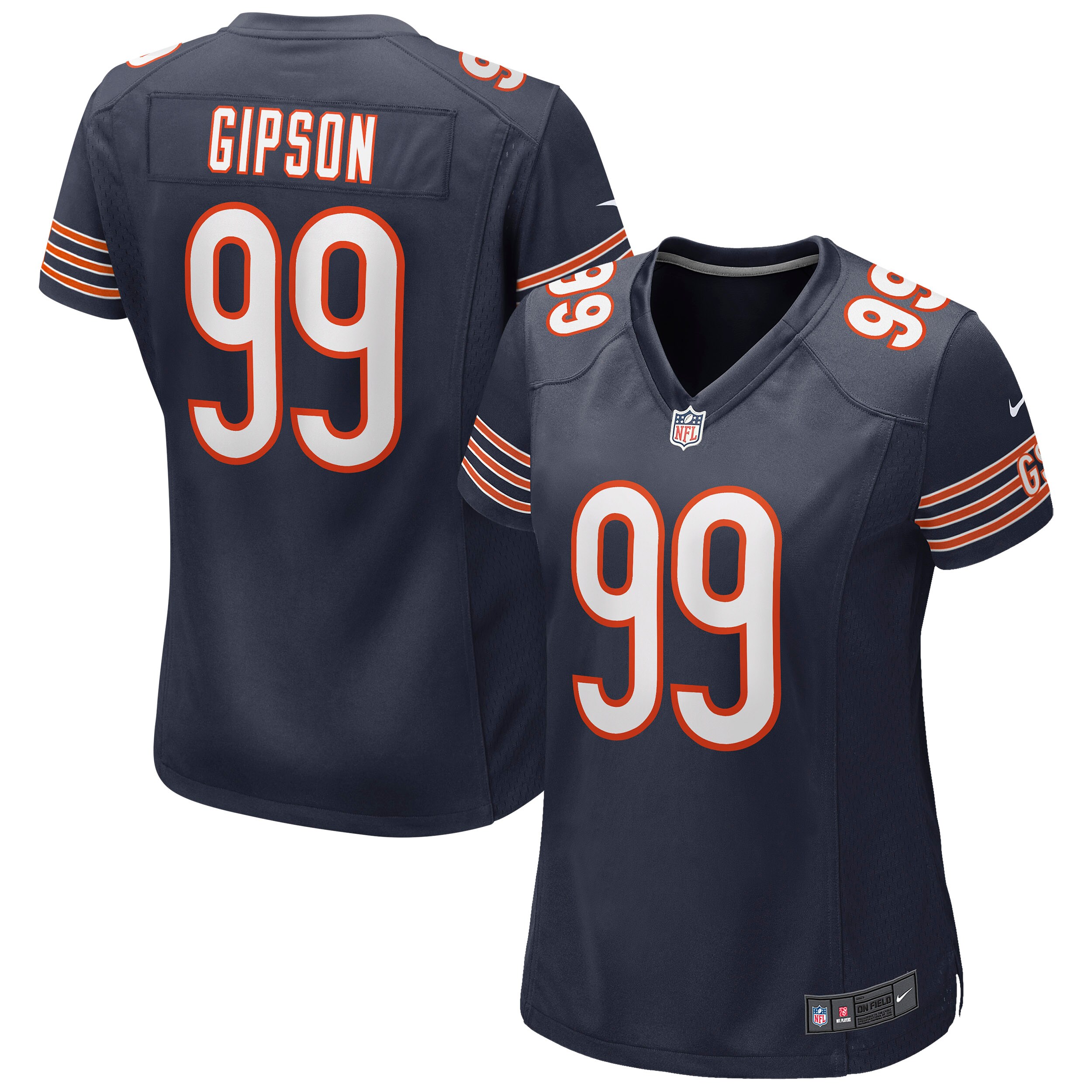 Trevis Gipson Chicago Bears  Women's Game Jersey - Navy