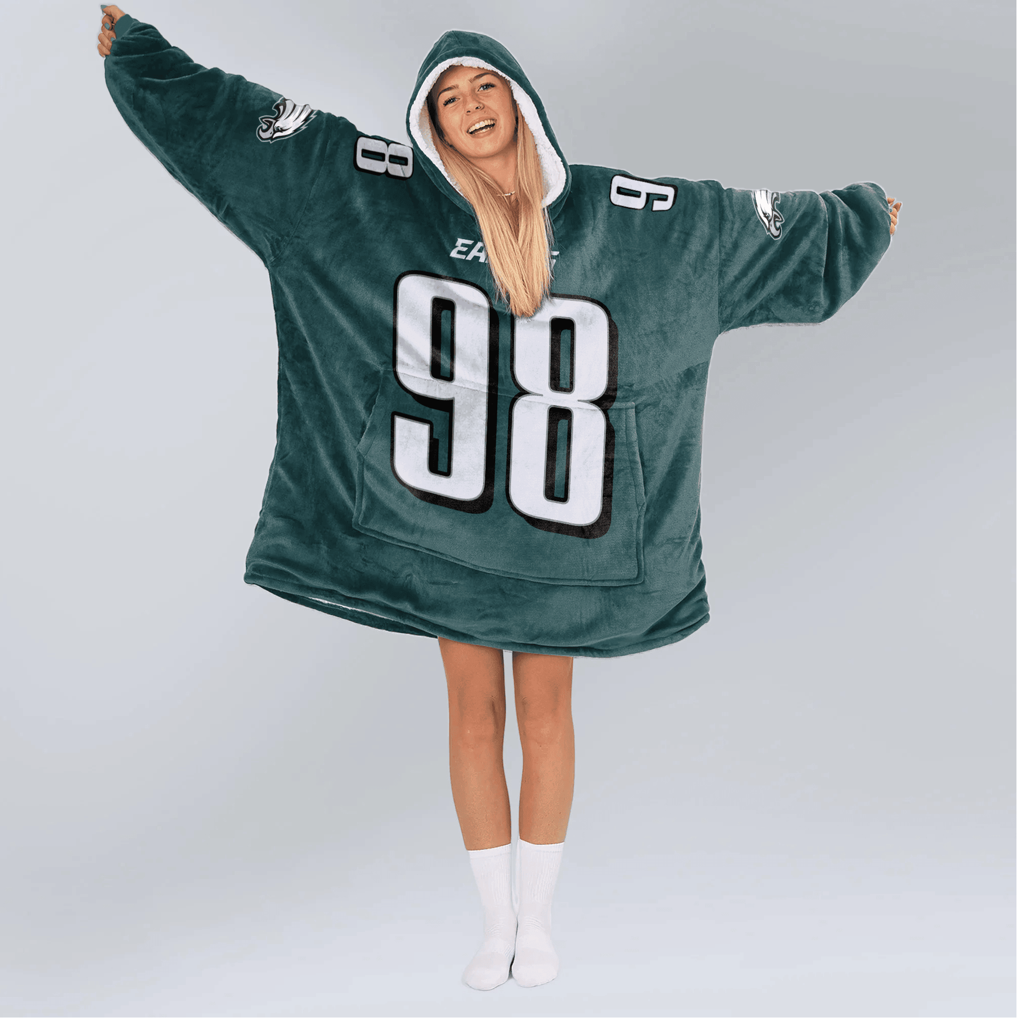 Adult 98 Philadelphia Football Unisex Blanket Hoodie