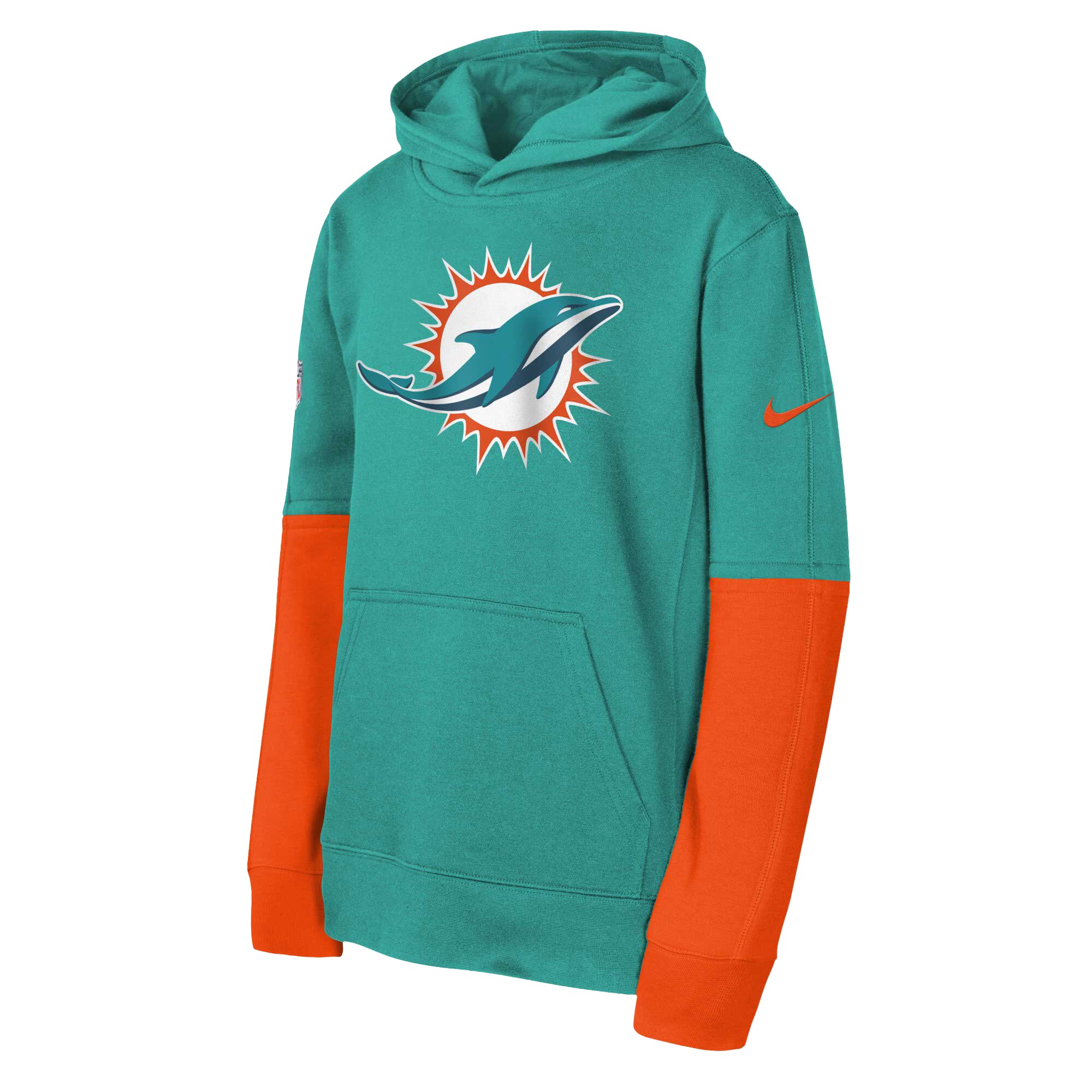Miami Dolphins Youth  Team Issue Club Pullover Hoodie - Aqua