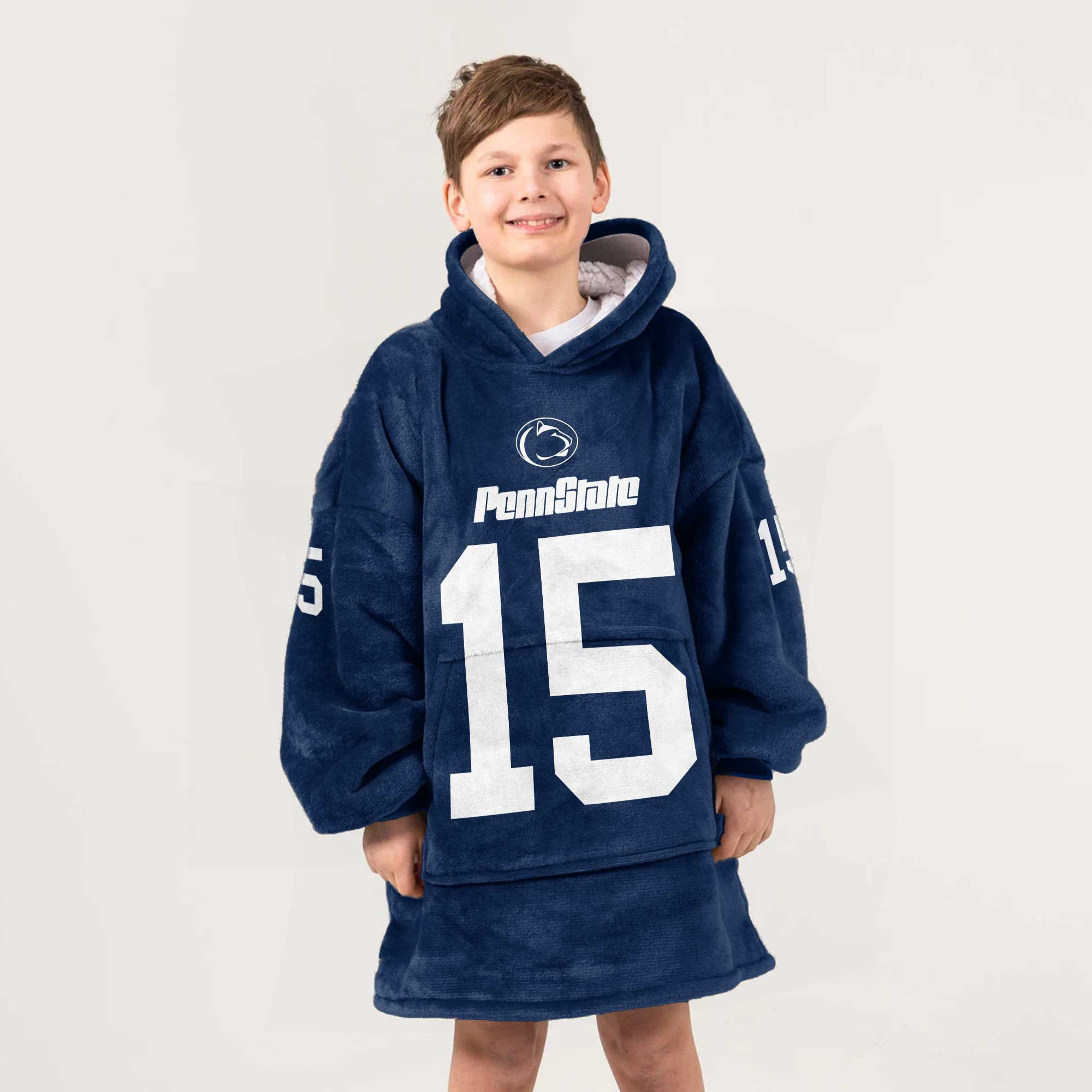 Adult 15 Penn State Football Unisex Blanket Hoodie