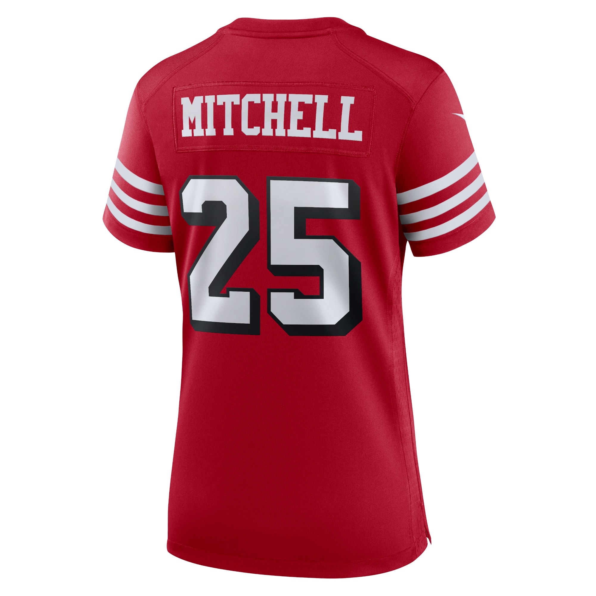 Elijah Mitchell San Francisco 49ers Women's Alternate Team Game Jersey - Scarlet