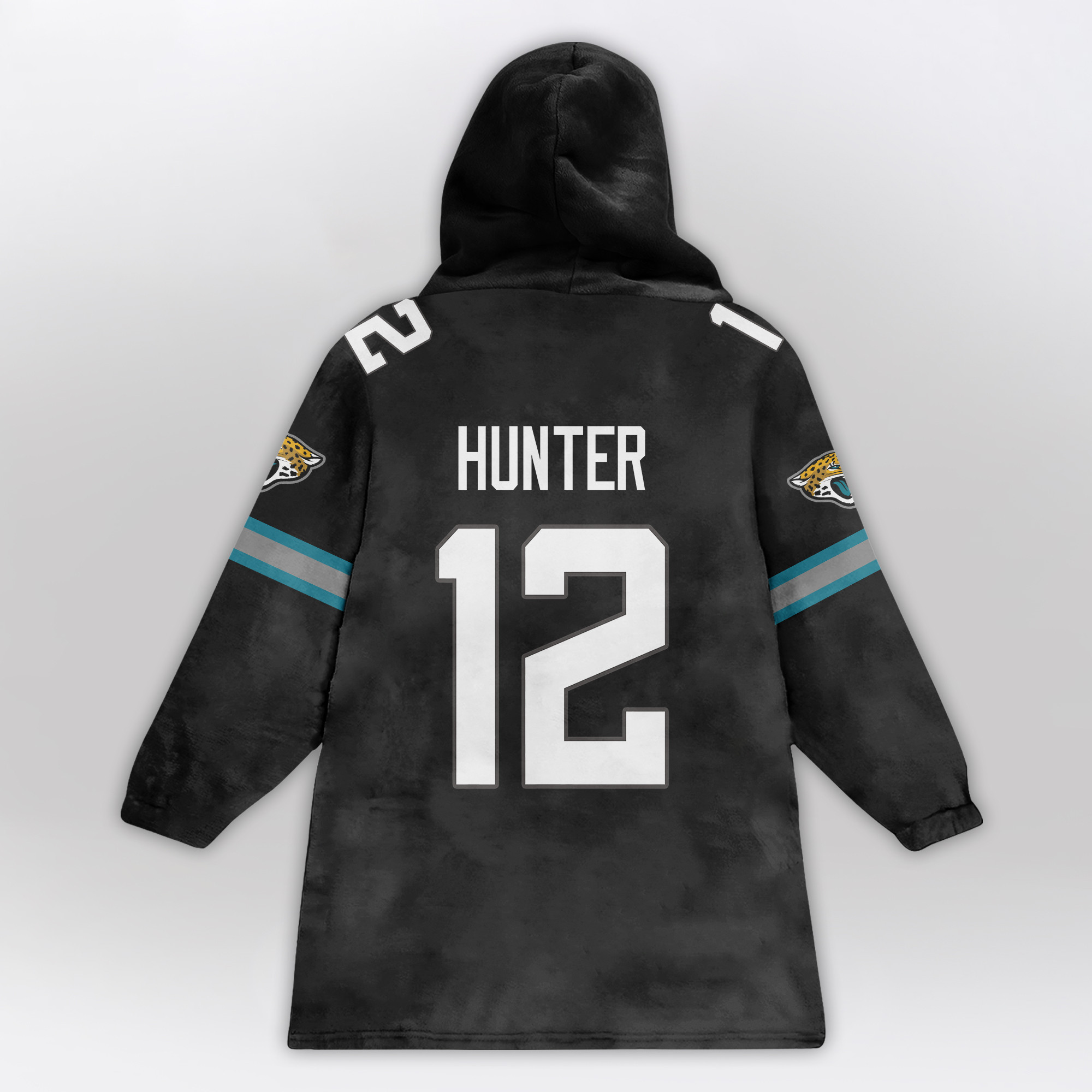 Kid 12 Jacksonville Football Unisex Blanket Hoodie