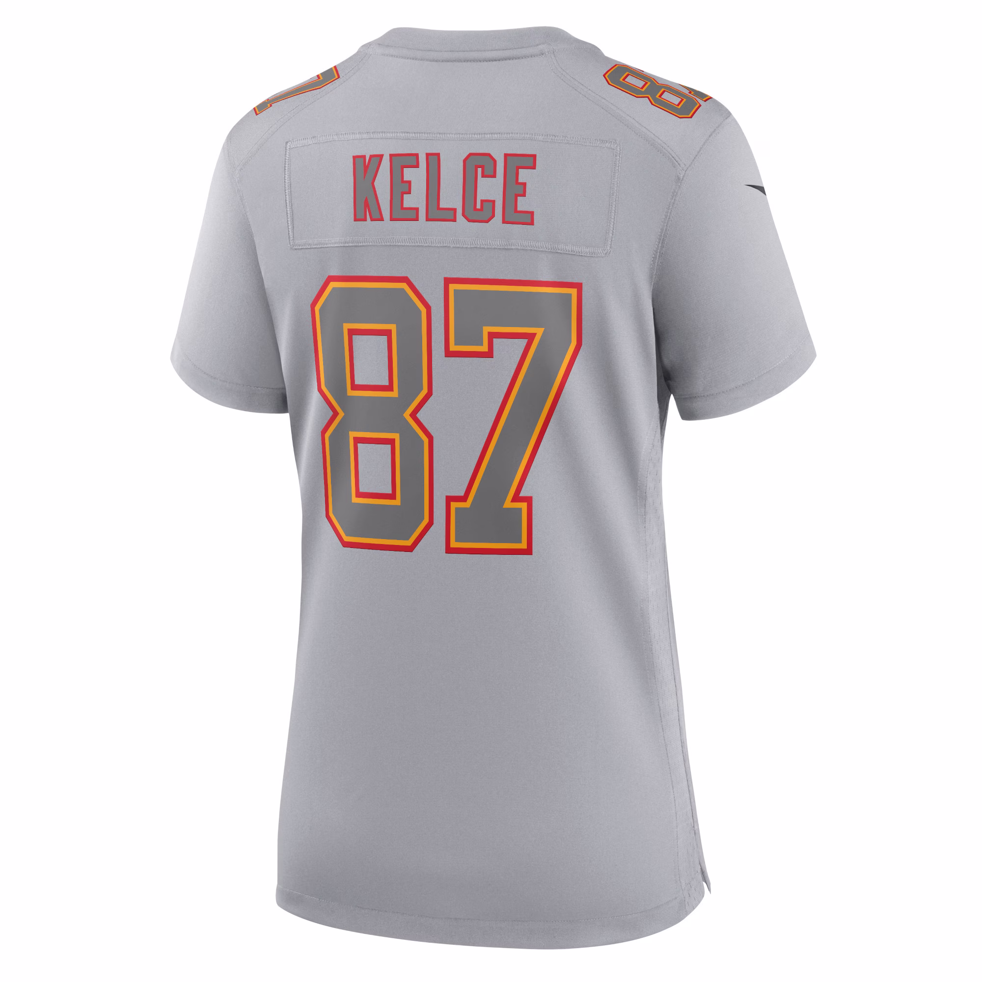Travis Kelce Kansas City Chiefs  Women's 2023 Super Bowl LVIII Atmosphere Fashion Game Jersey - Gray
