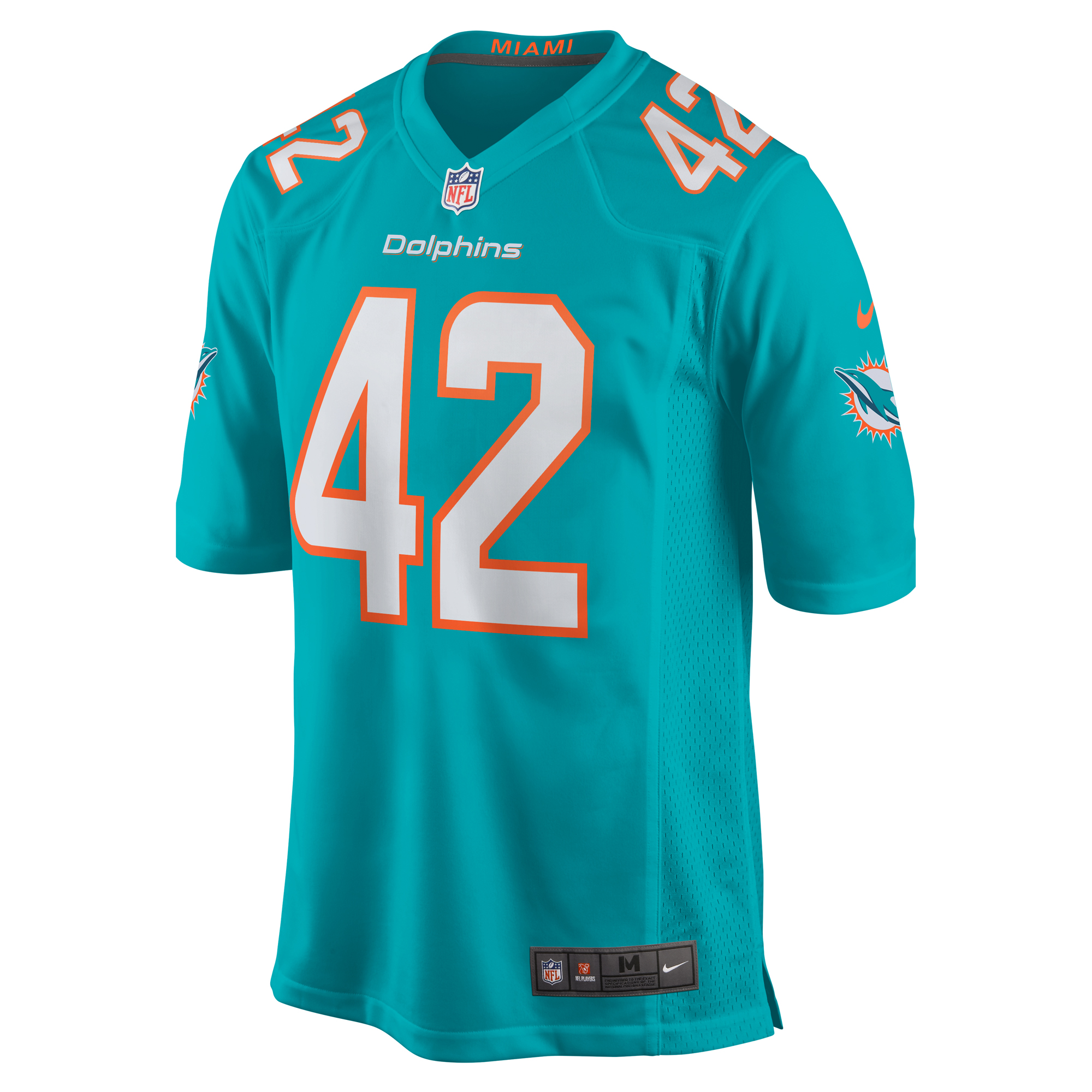 Joshua Kalu Miami Dolphins Team Game Jersey -  Aqua