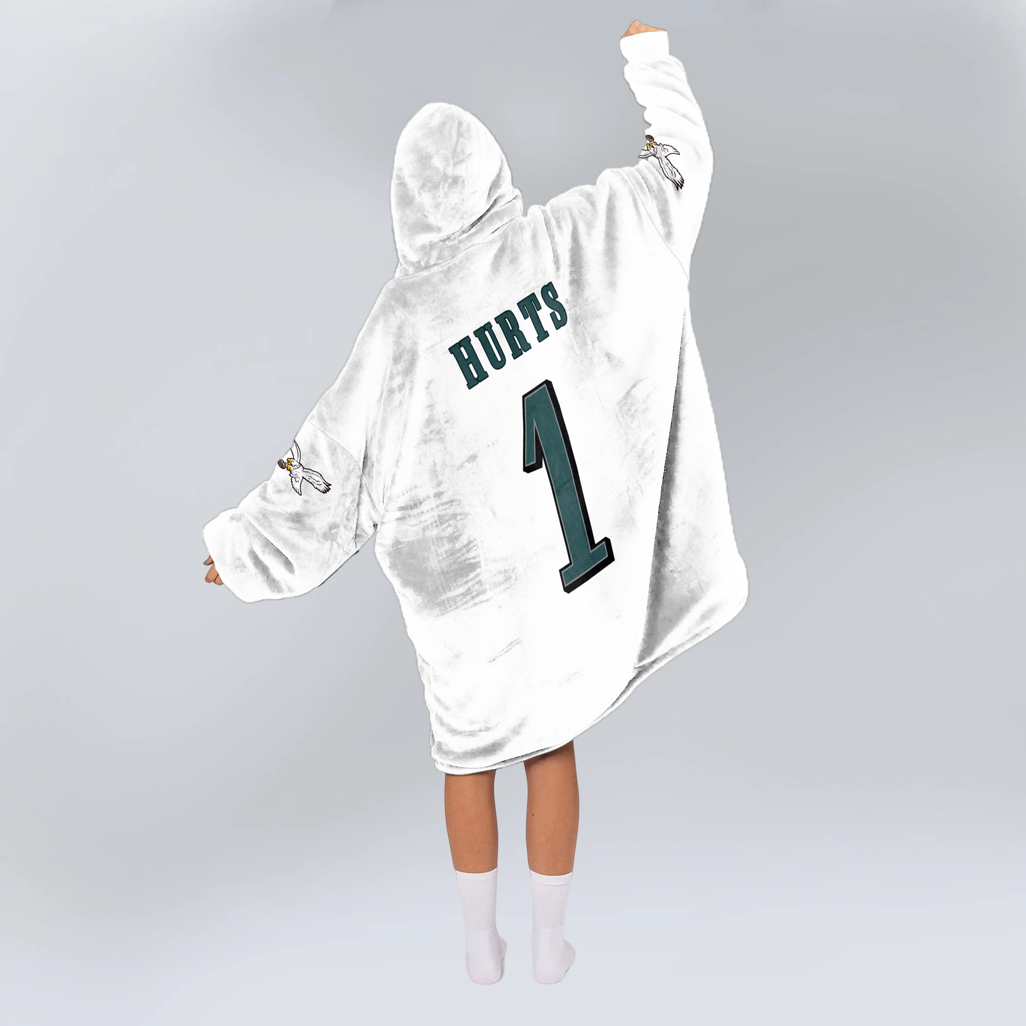 Adult Captain 1 Philadelphia Football Unisex Blanket Hoodie