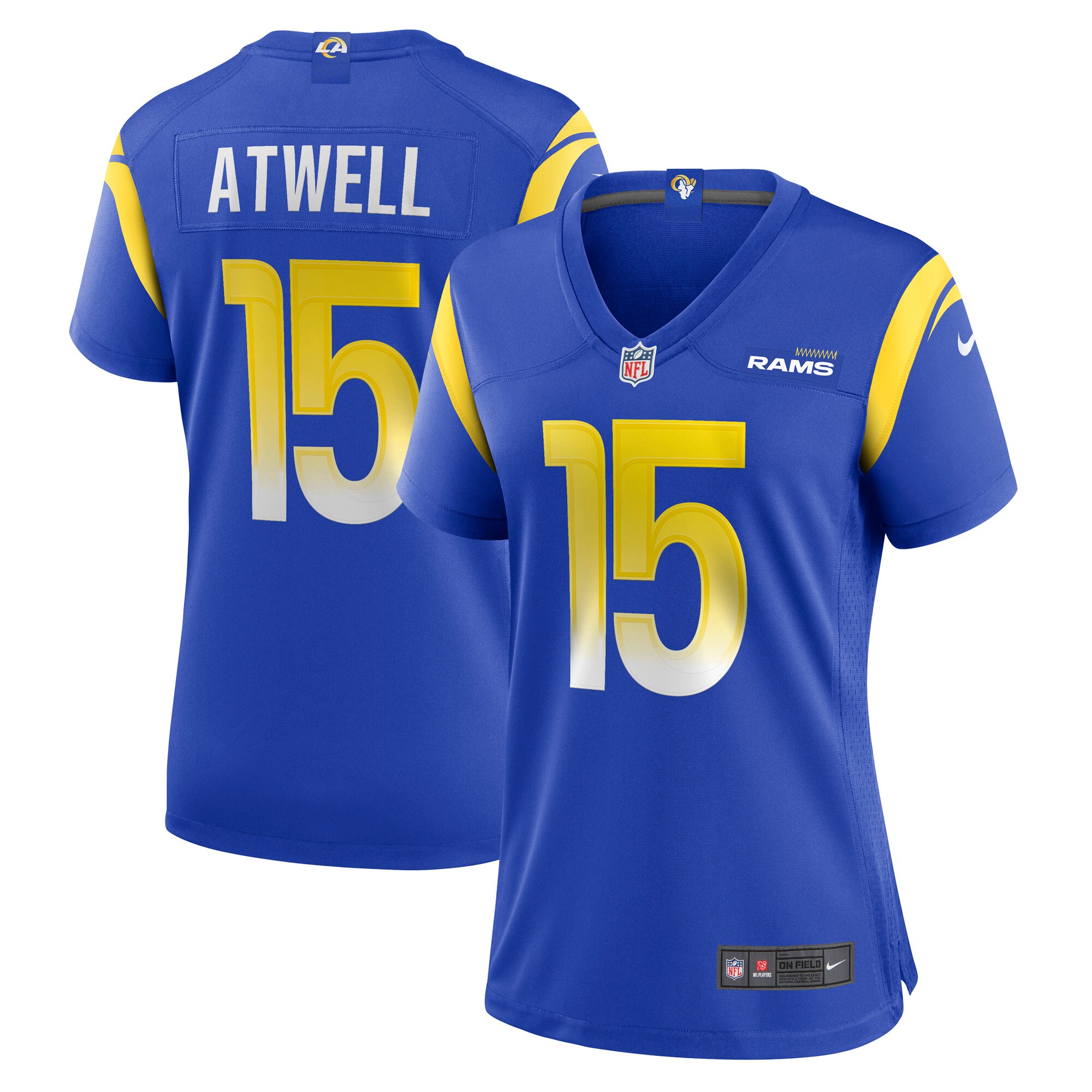 Tutu Atwell Los Angeles Rams  Women's Game Player Jersey - Royal