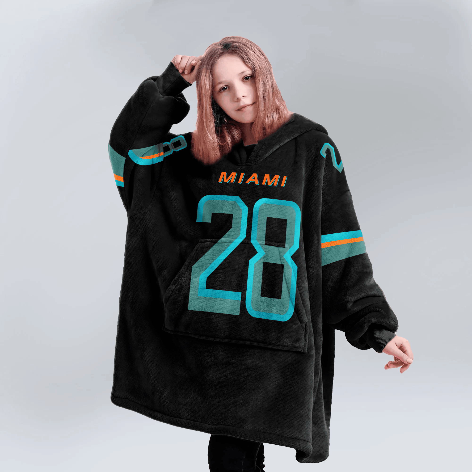 D.A 28 Miami Football Unisex Blanket Hoodie