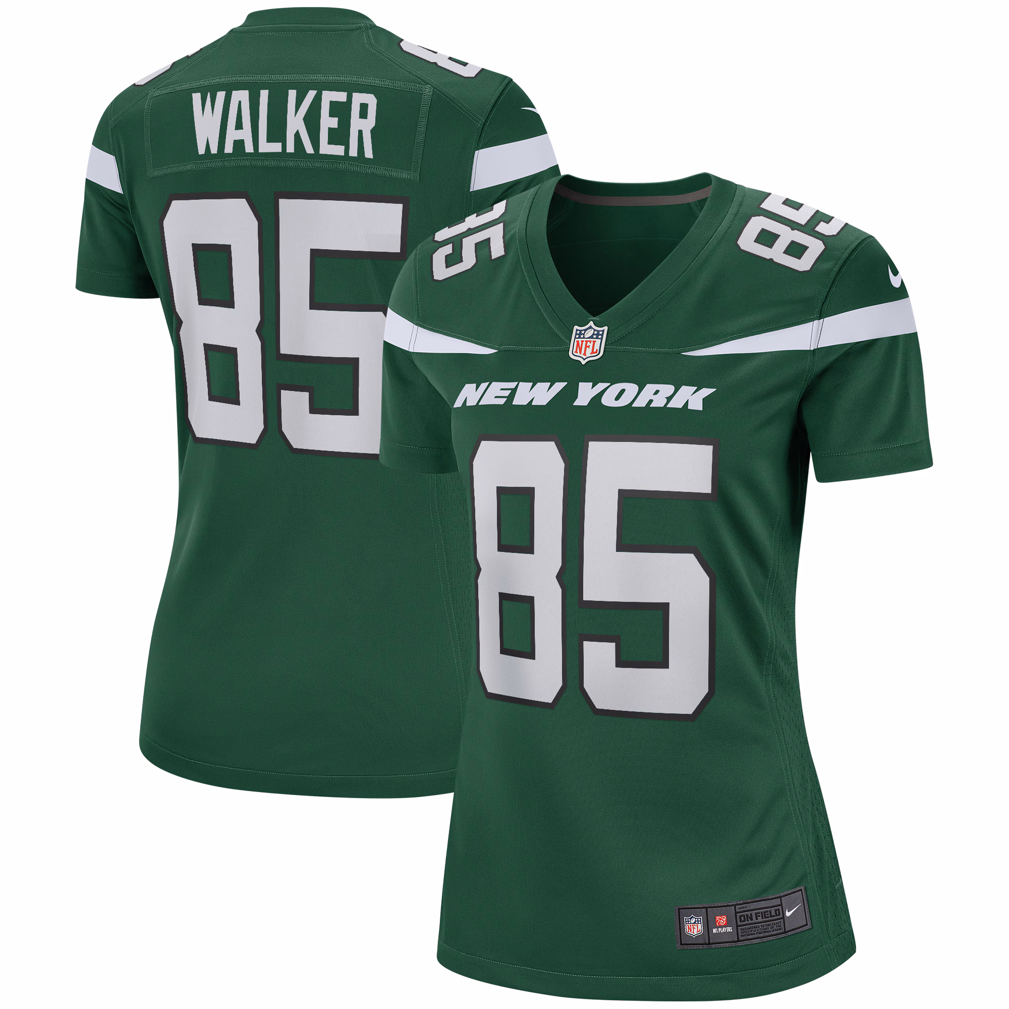 Wesley Walker New York Jets Women's Game Retired Player Jersey - Green