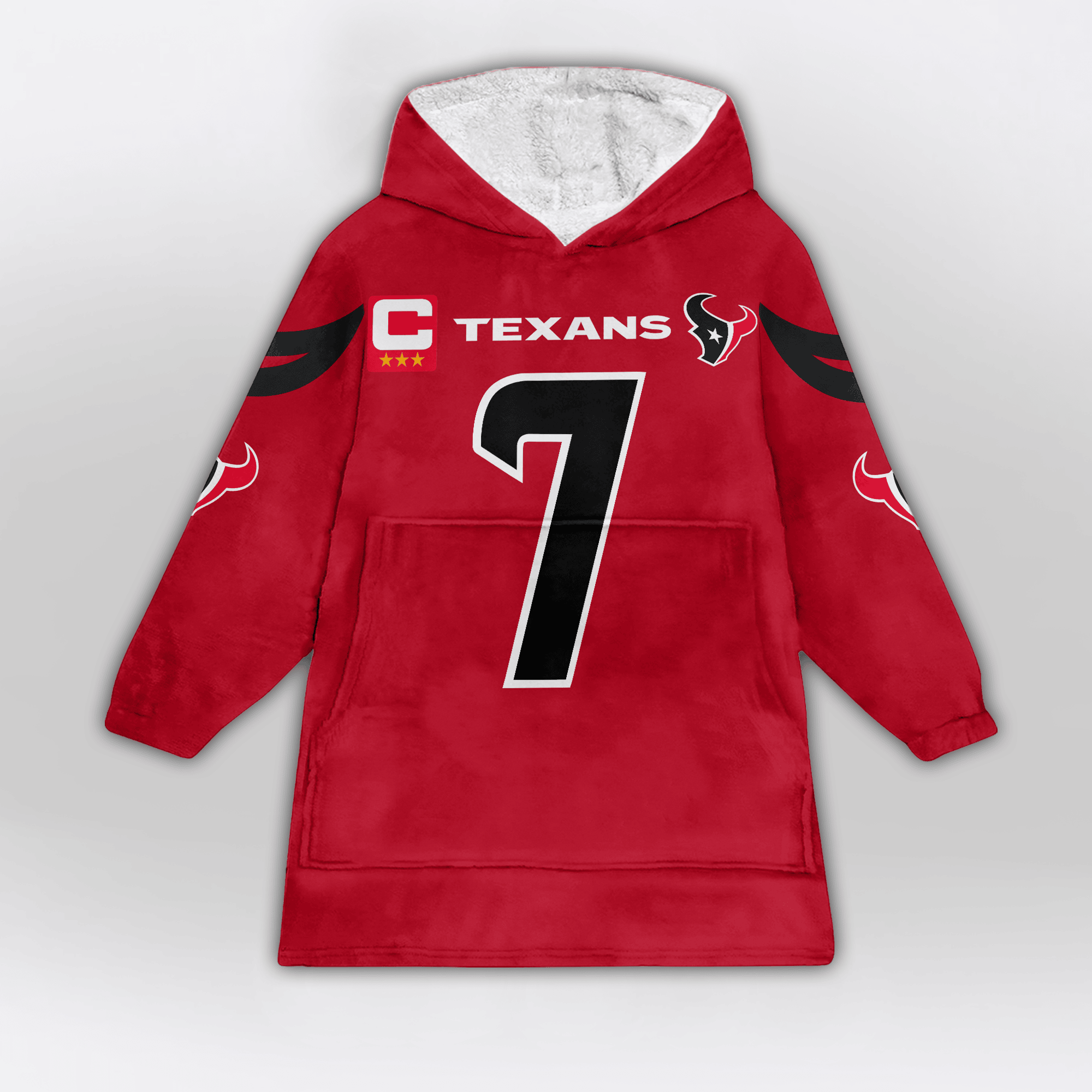 Kid C.J.S 7 Captain Houston Football Unisex Blanket Hoodie
