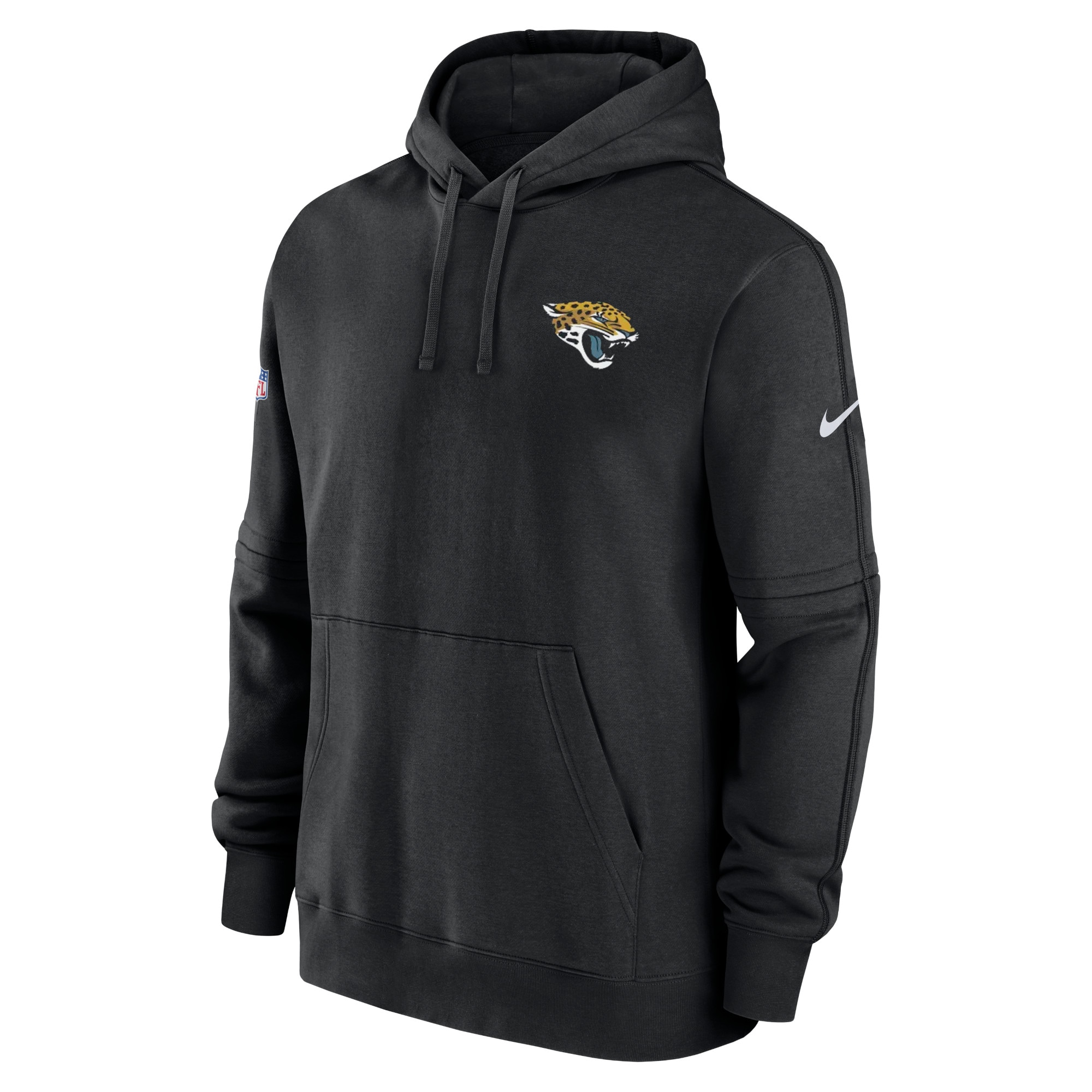Jacksonville Jaguars  Sideline Club Fleece Pullover Hoodie - Black