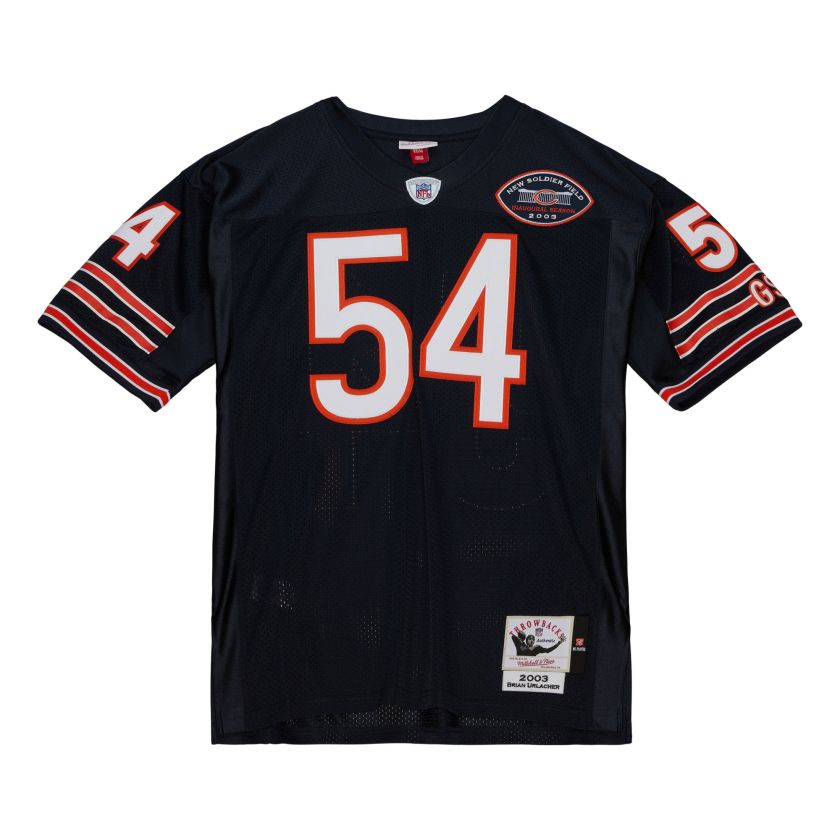 Authentic Brian Urlacher Chicago Bears Dark 2003 Jersey