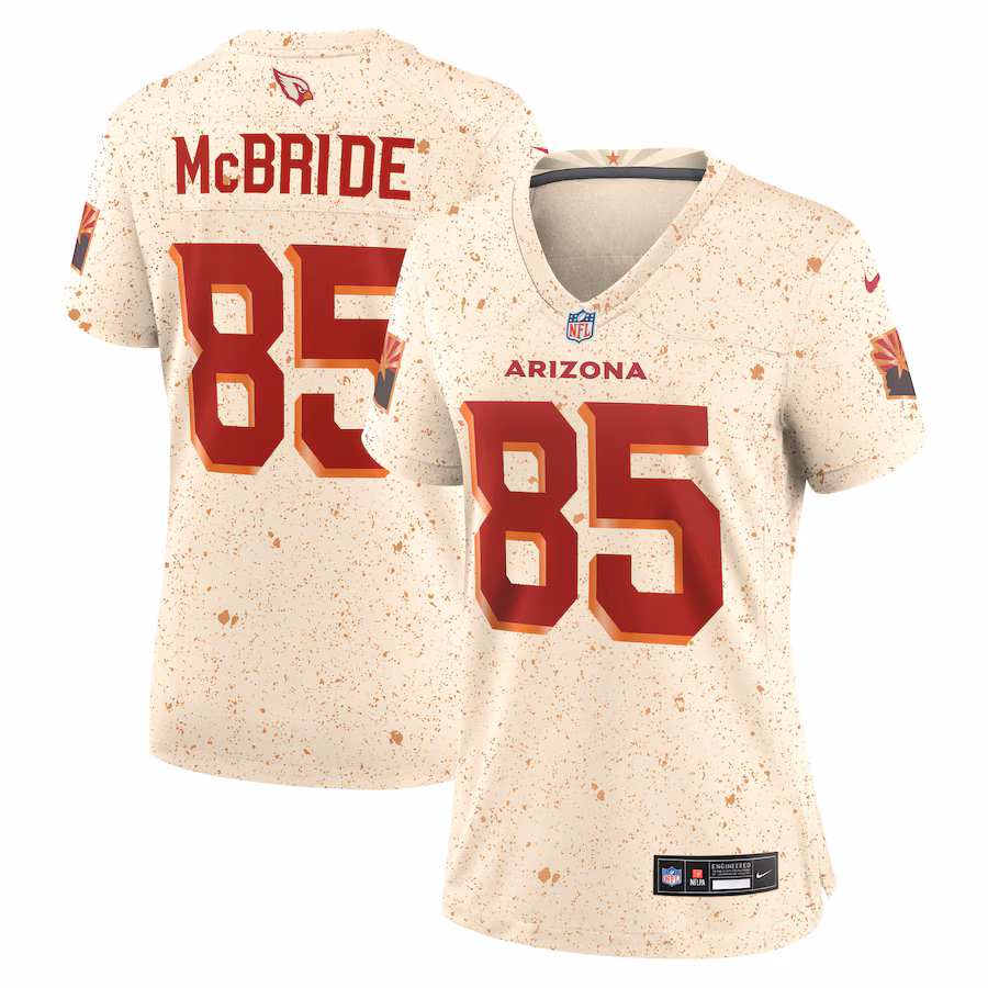Trey McBride #85 Arizona Cardinals Women's 2025 Rivalries Collection Game Jersey - Natural
