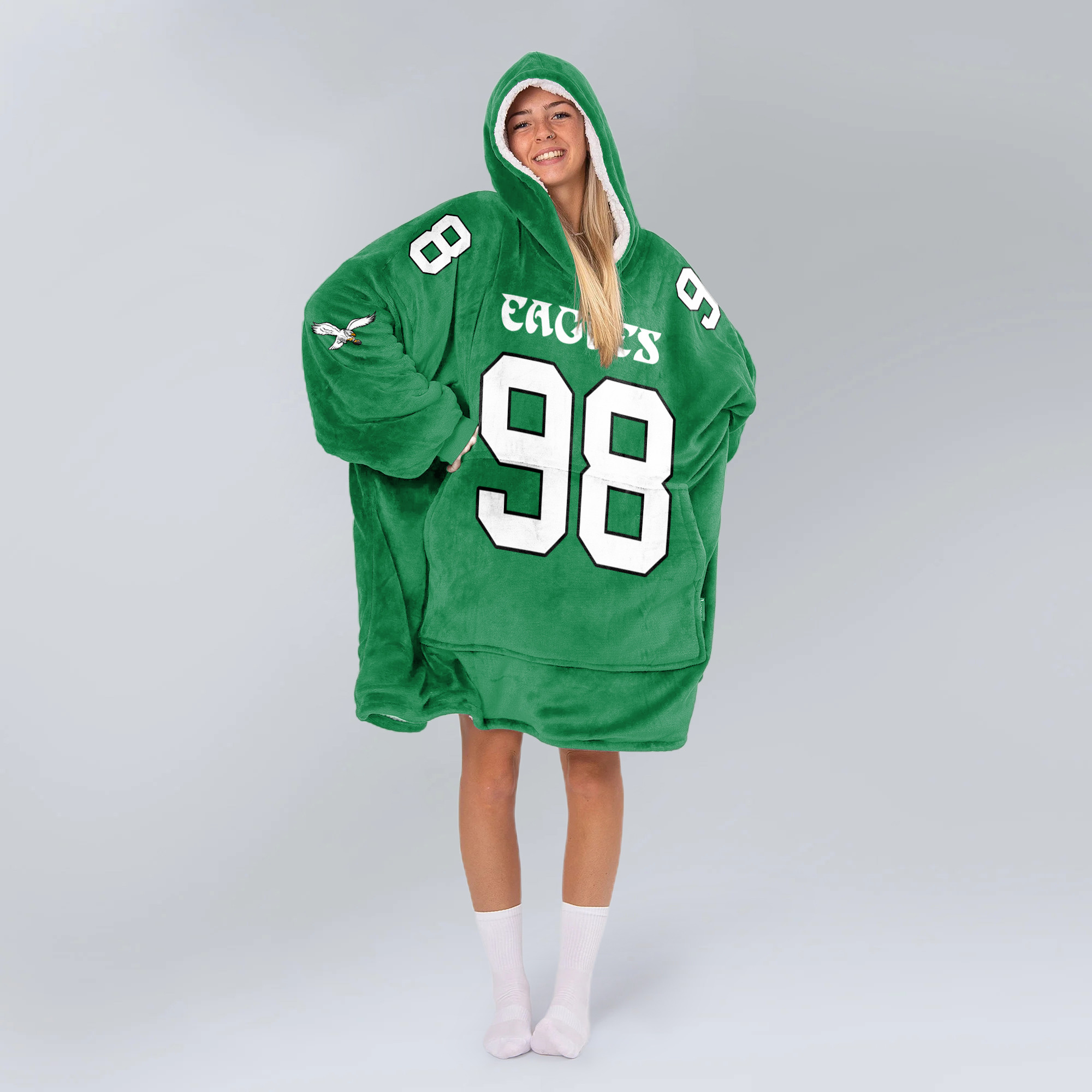 Adult J.C 98 Philadelphia Football Unisex Blanket Hoodie