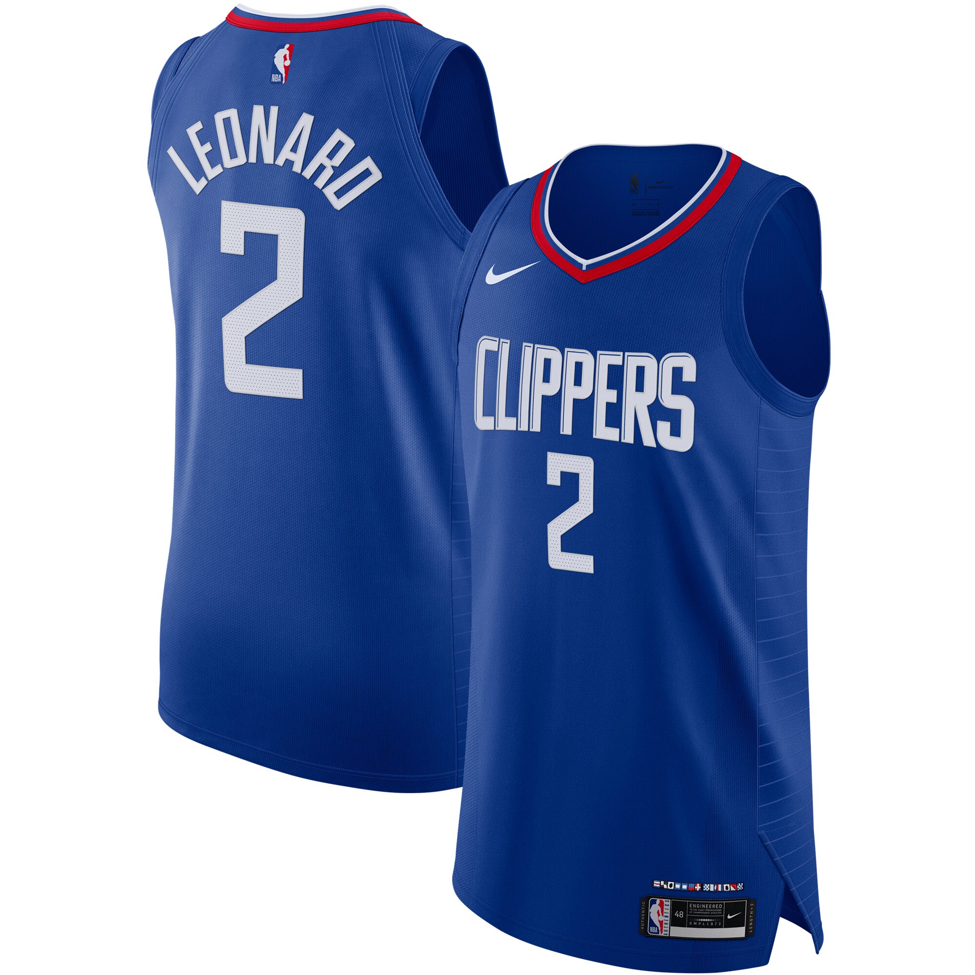 Kawhi Leonard LA Clippers 2020/21 Authentic Jersey - Icon Edition - Royal
