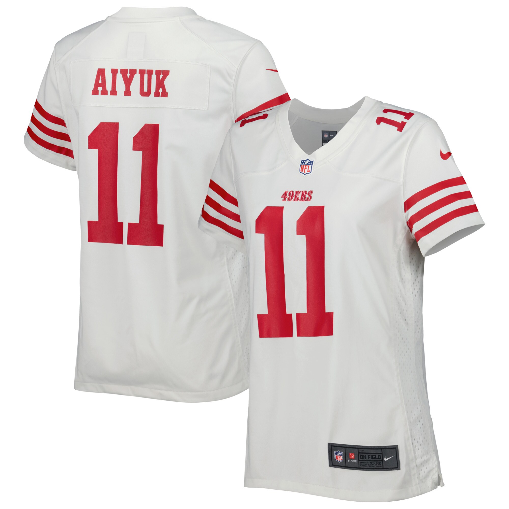 Brandon Aiyuk San Francisco 49ers  Women's Game Player Jersey - White