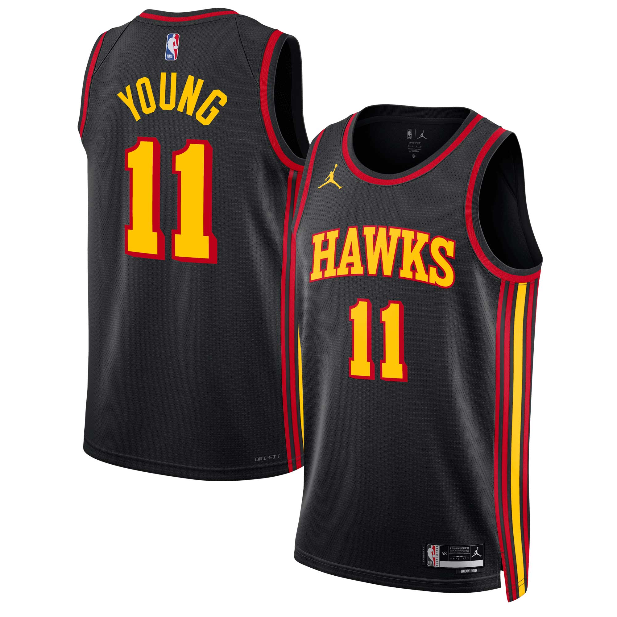 Trae Young 2022/23 Atlanta Hawks  Unisex Swingman Jersey - Statement Edition - Black