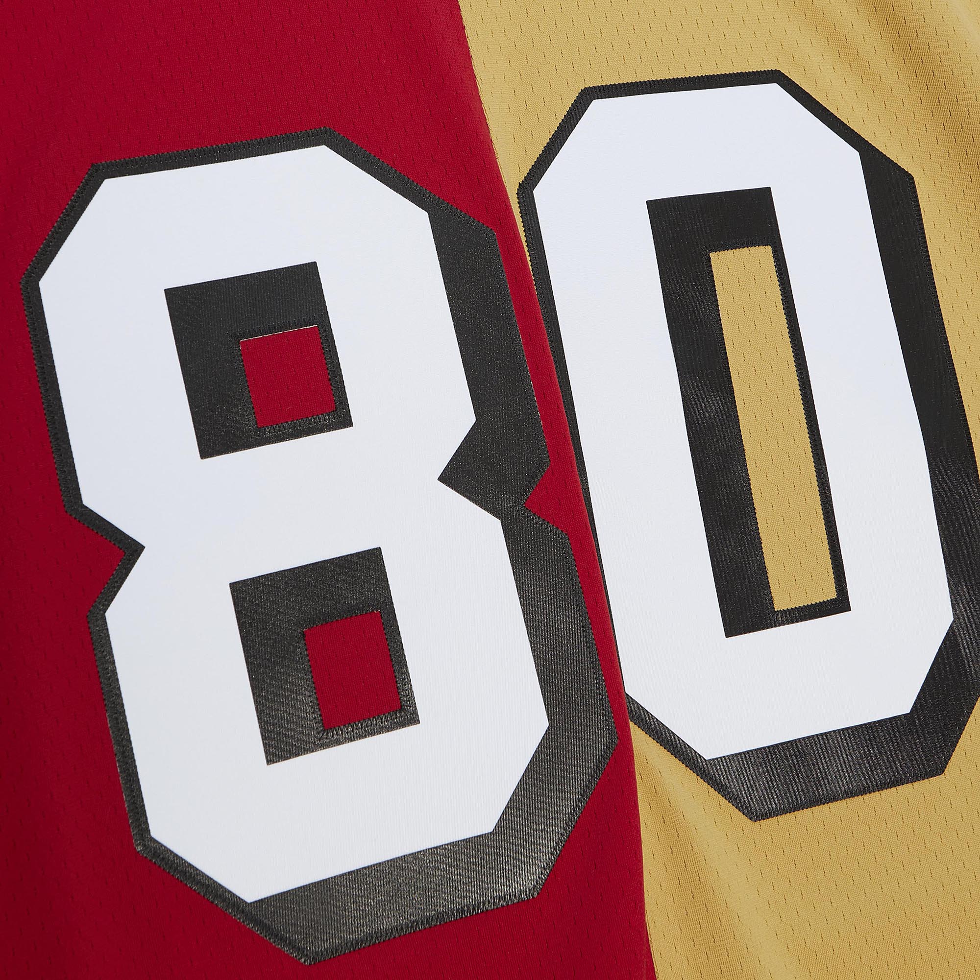 Jerry Rice San Francisco 49ers 1994 Split Legacy Replica Jersey - Scarlet/Gold