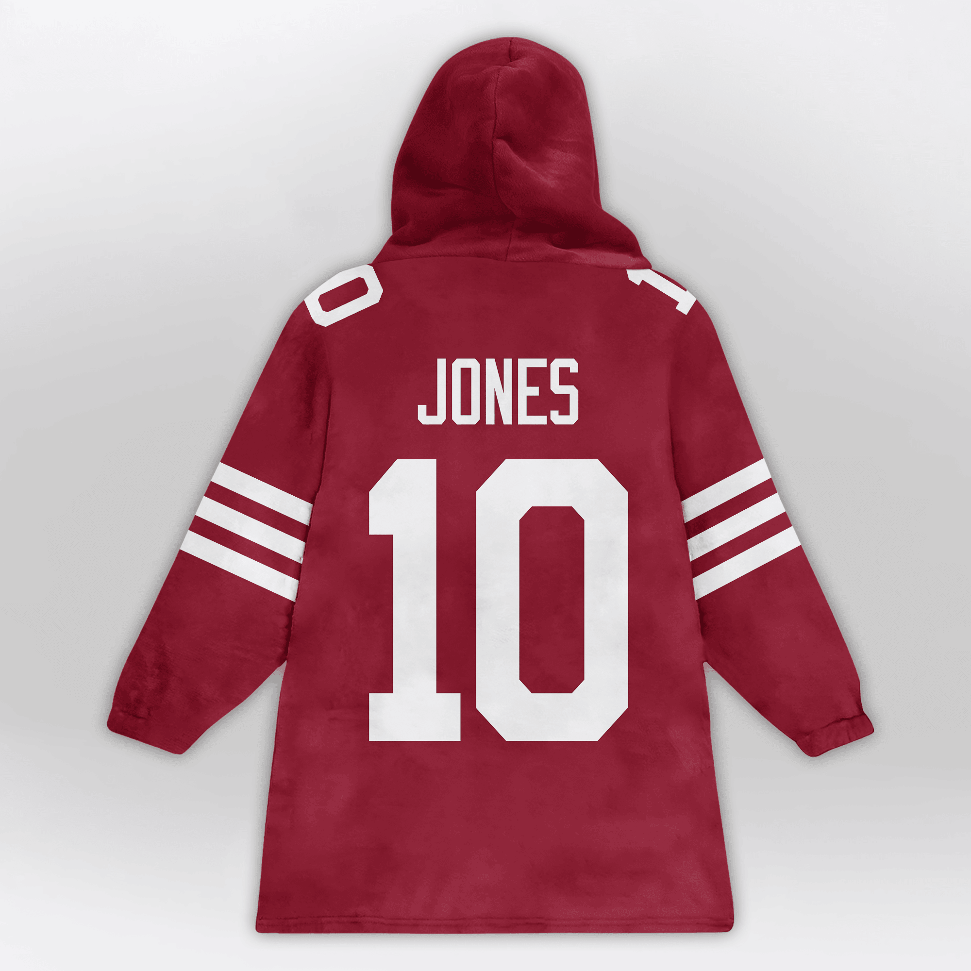 Adult M.J 10 San Francisco 49ers Football Unisex Blanket Hoodie