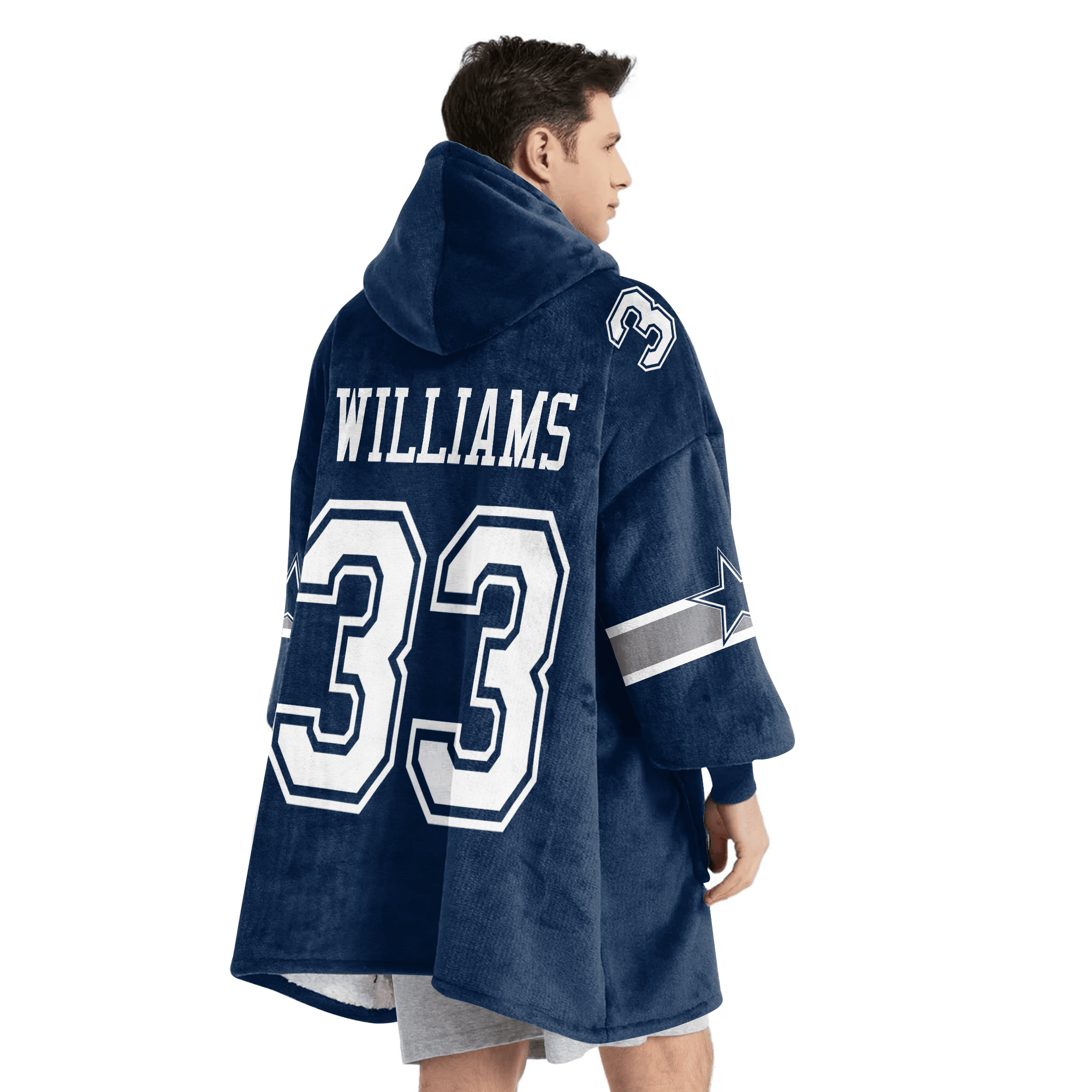 Adult J.W 33 Dalllas Football Unisex Blanket Hoodie