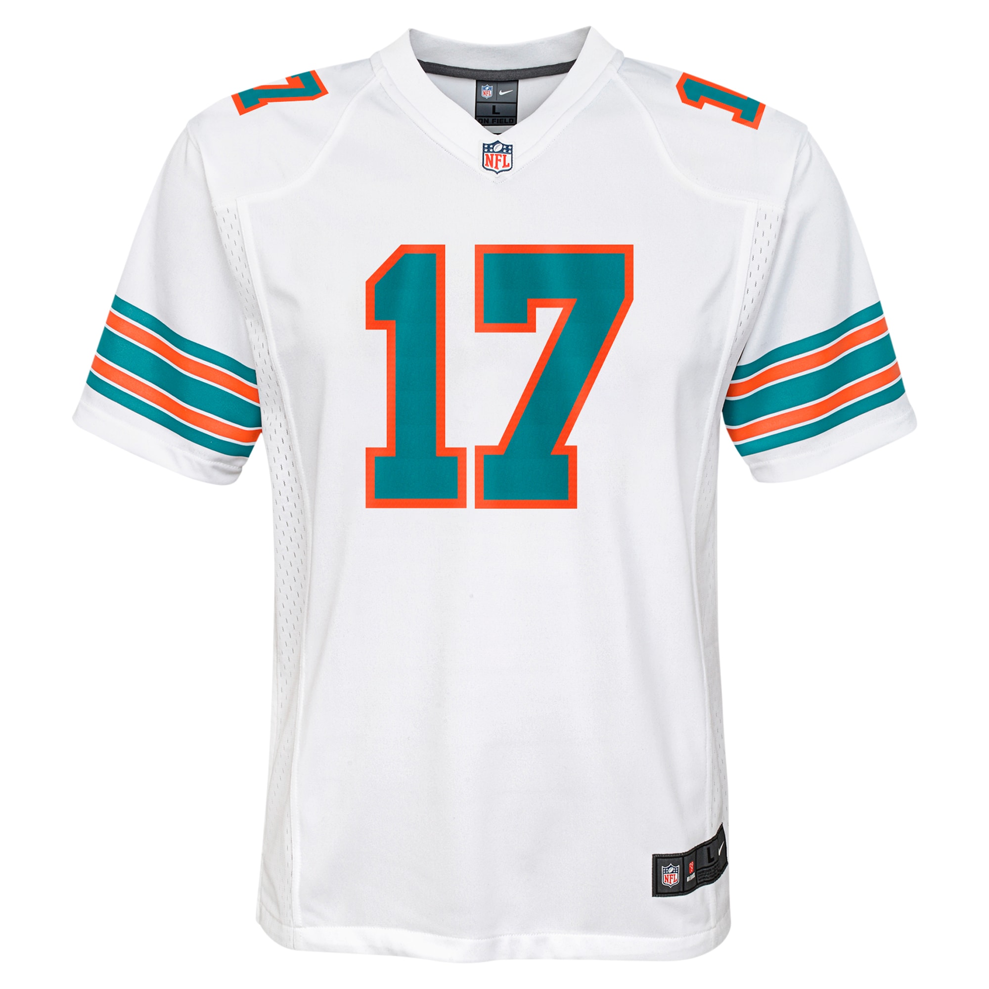 Jaylen Waddle Miami Dolphins Youth Alternate Player Game Jersey - White