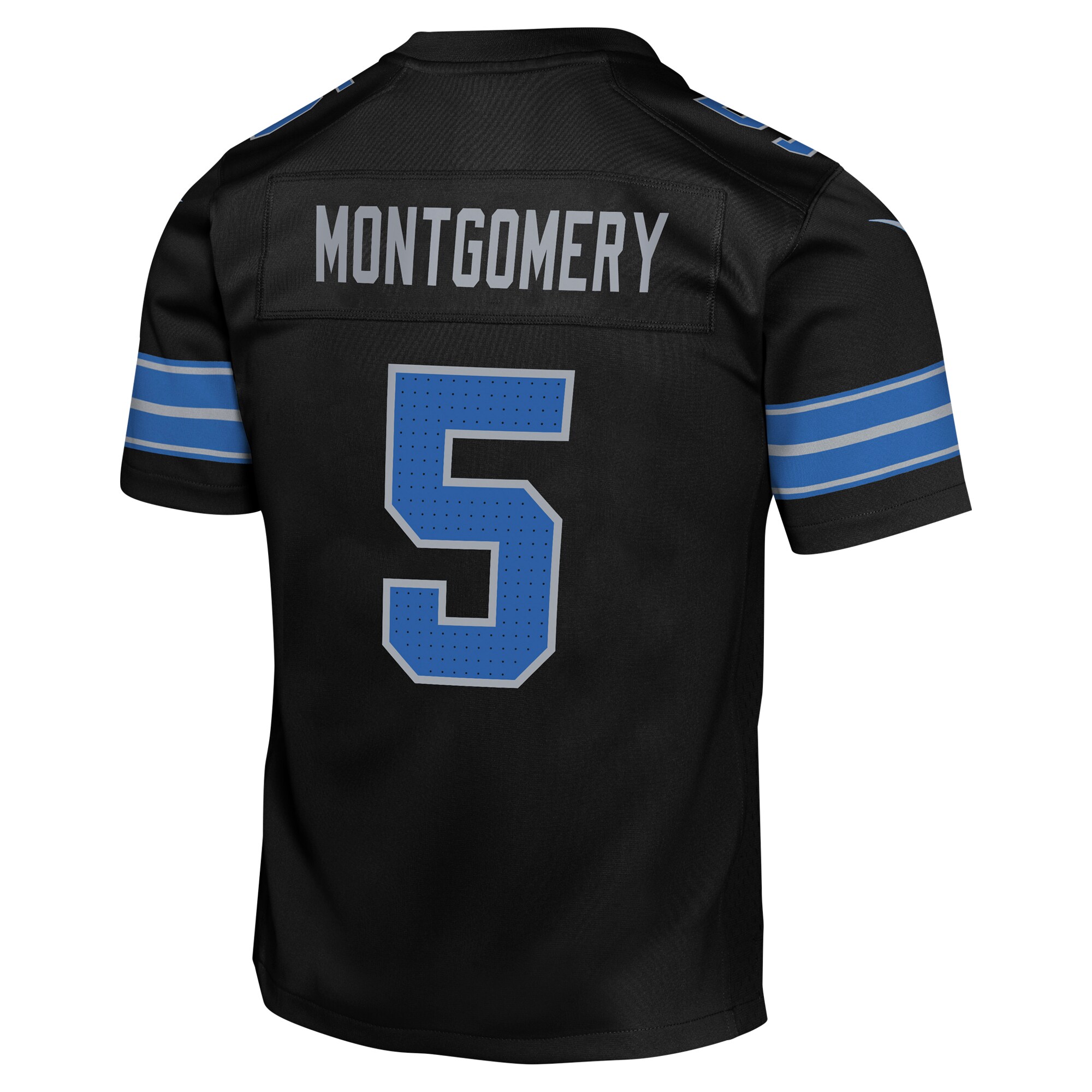 David Montgomery Detroit Lions Youth Alternate Player Game Jersey - Black