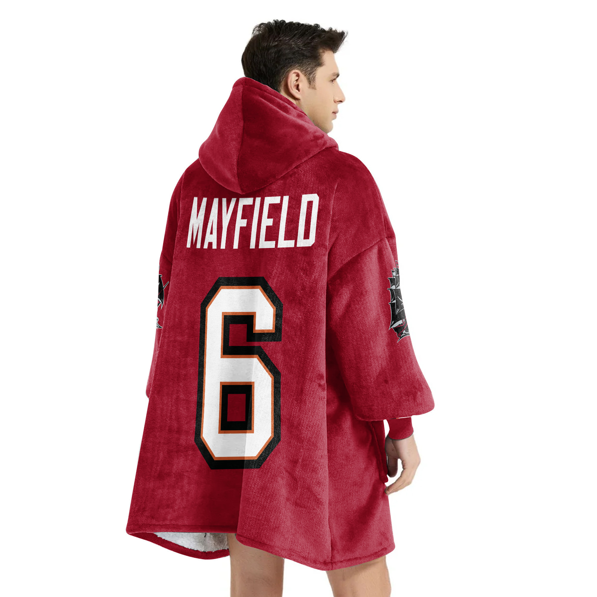 Adult B.M 6 Tampa Bay Football Unisex Blanket Hoodie