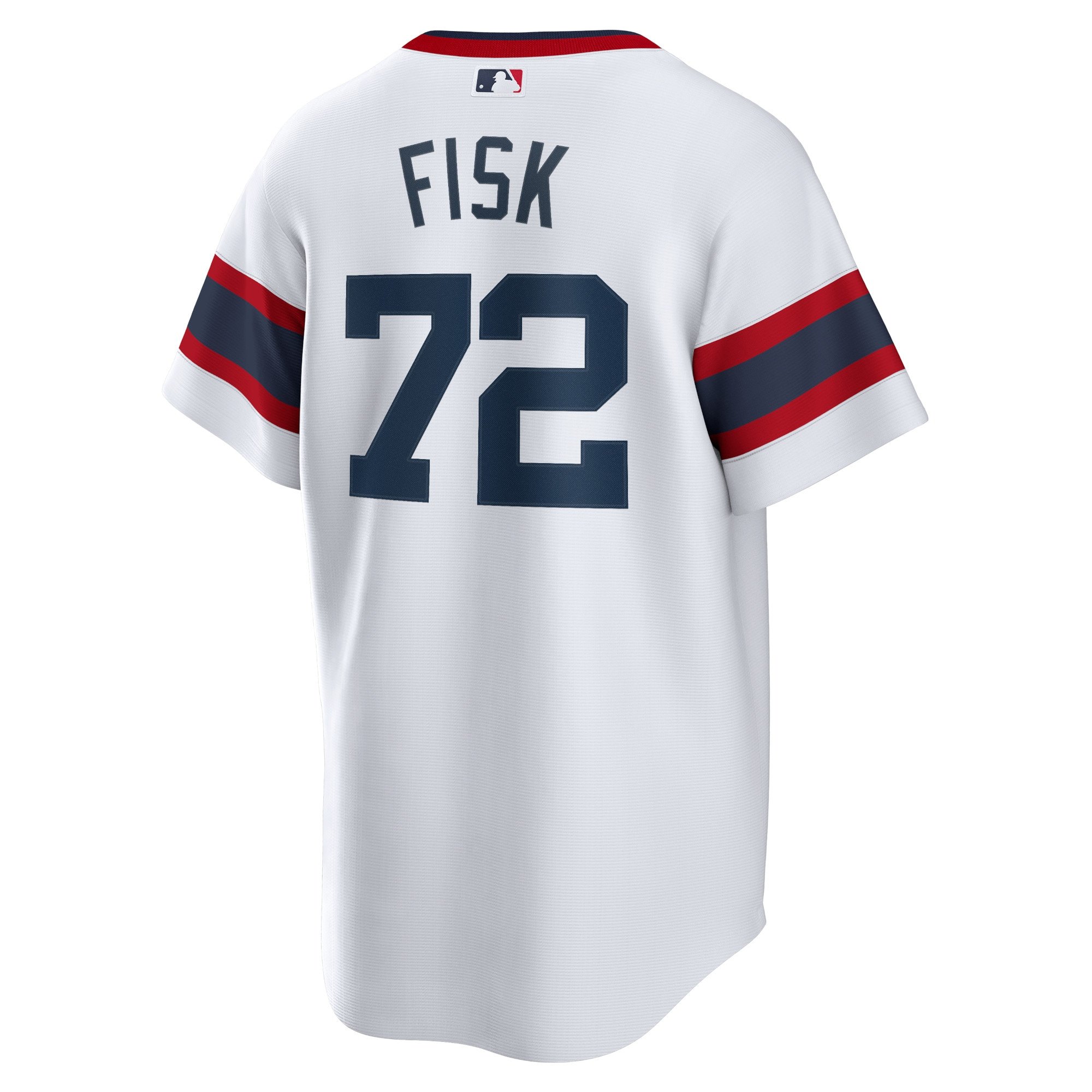 Men's Chicago White Sox Carlton Fisk  White Home Cooperstown Collection Team Player Jersey