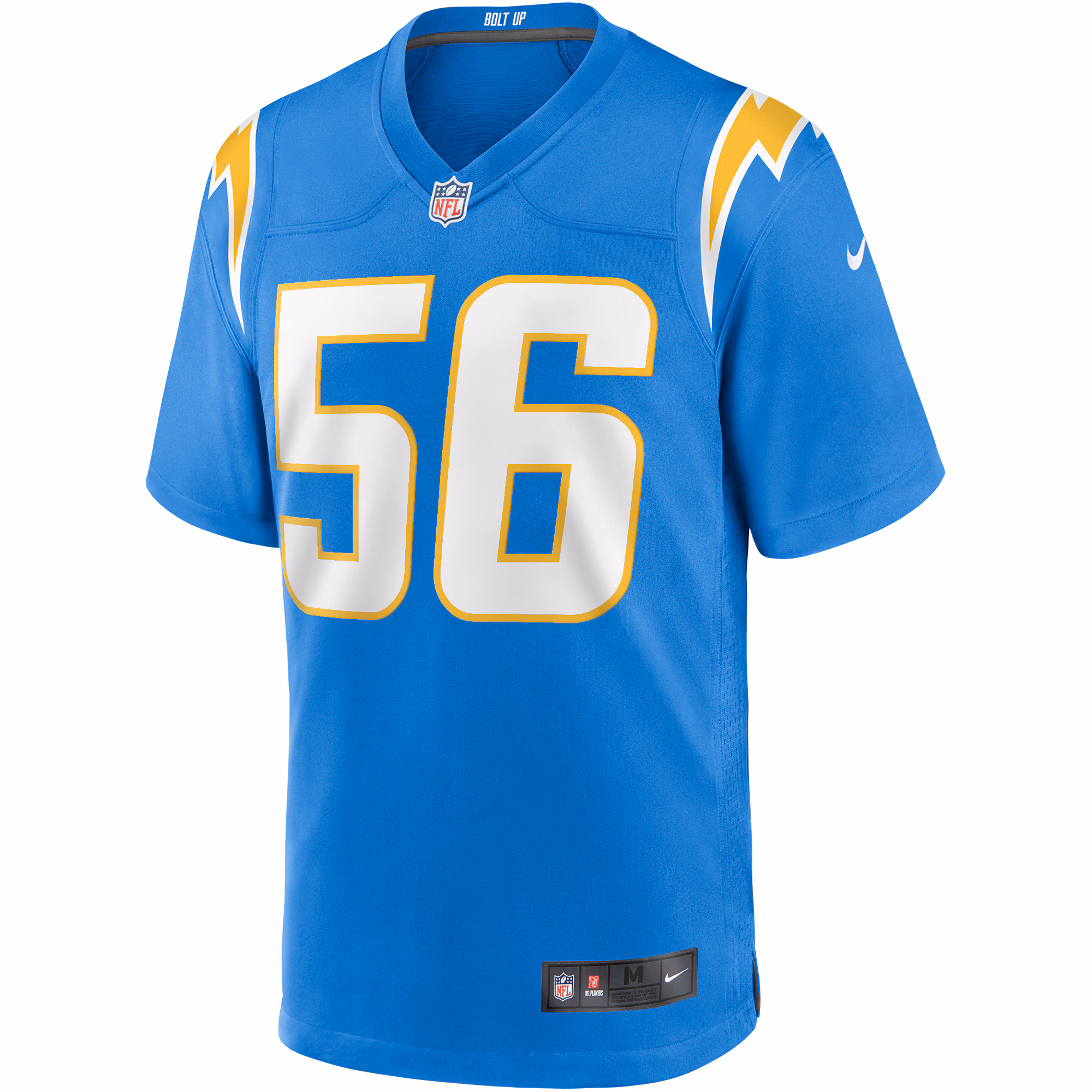 Shawne Merriman Los Angeles Chargers Game Retired Player Jersey - Powder Blue