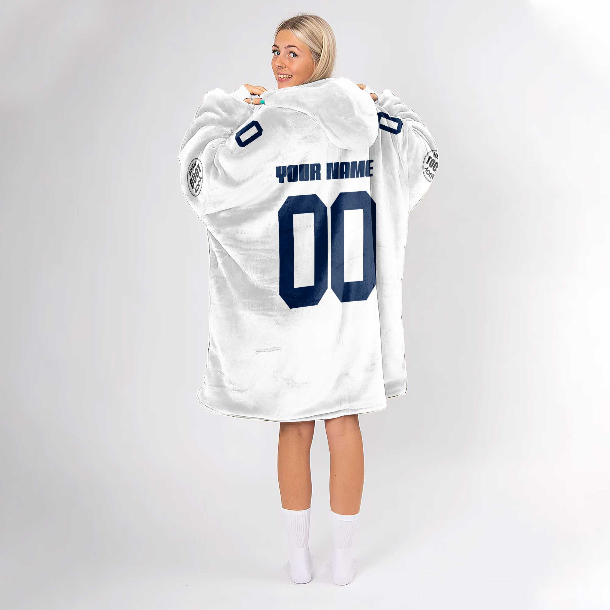 Adult Custom Blanket Hoodie Penn State Inspired Color