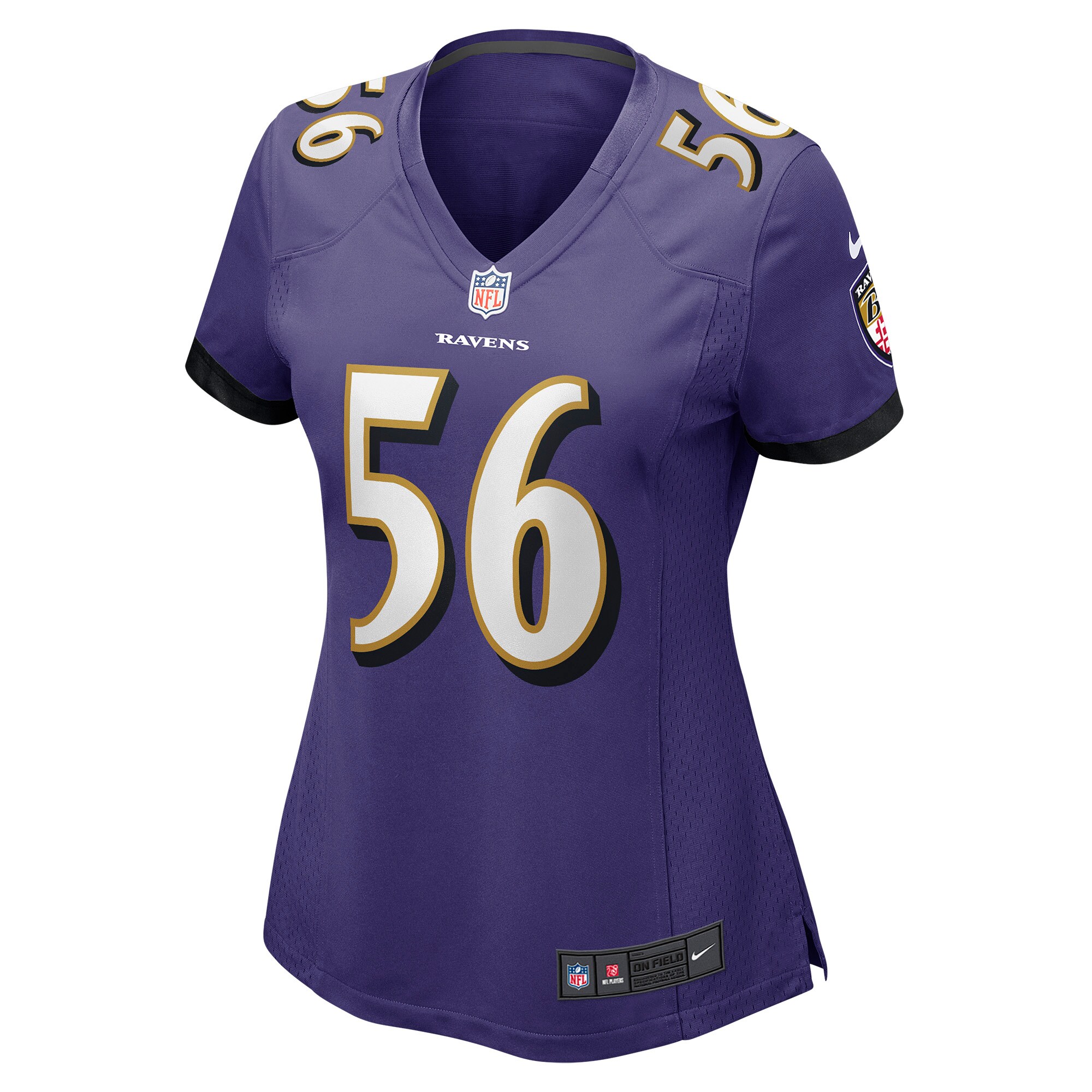Josh Bynes Baltimore Ravens  Women's Game Jersey - Purple