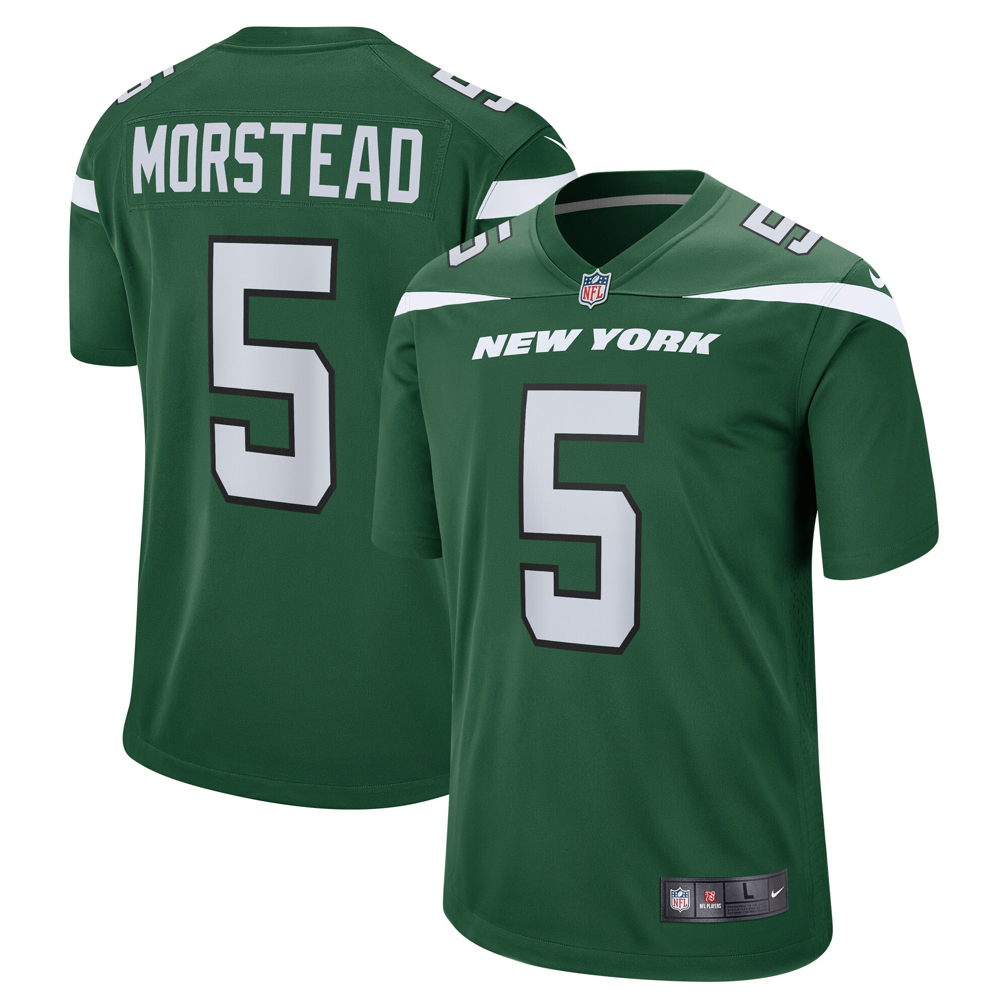 Thomas Morstead New York Jets  Game Player Jersey - Gotham Green