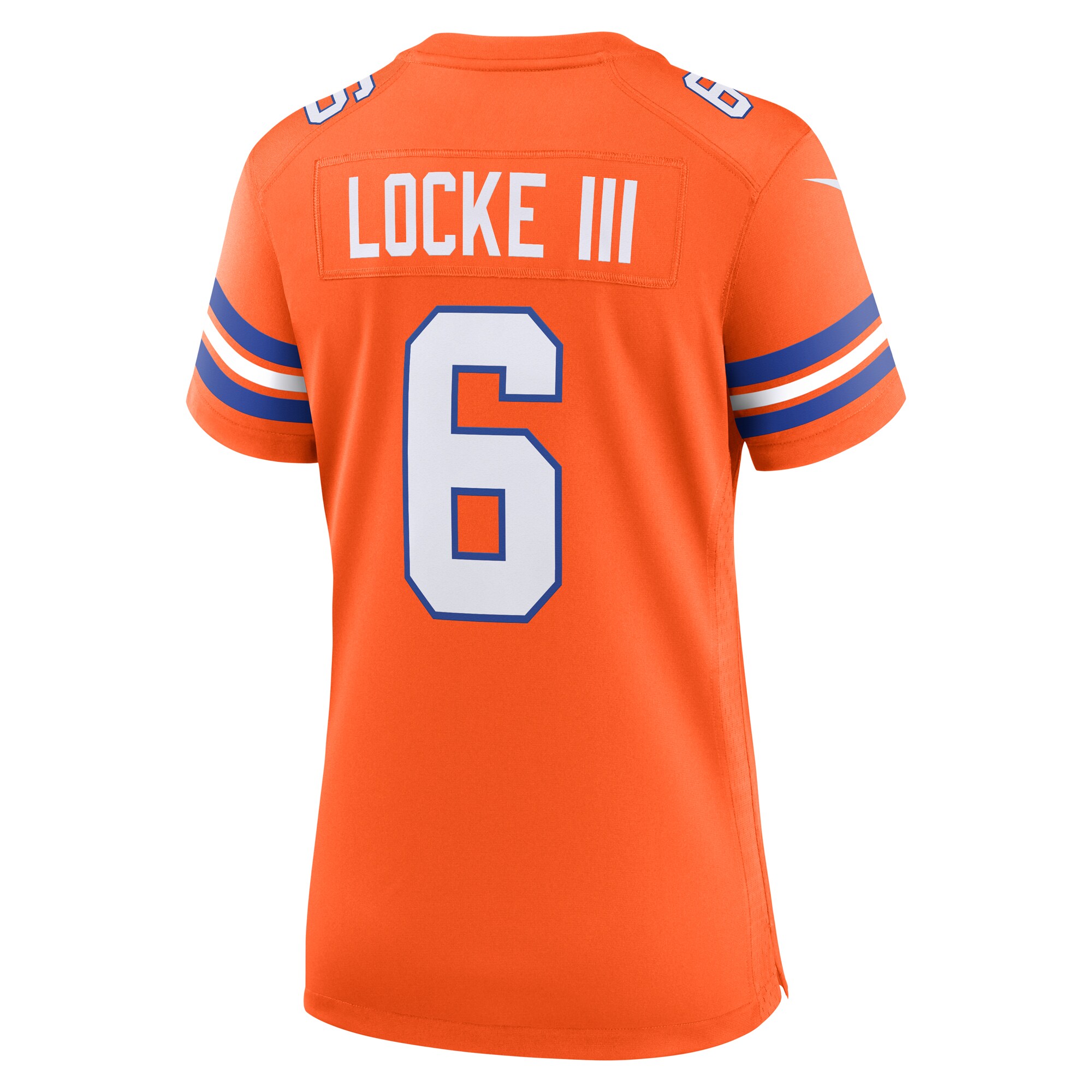 P.J. Locke III Denver Broncos Women's Mile High Collection 1977 Throwback Player Game Jersey - Orange