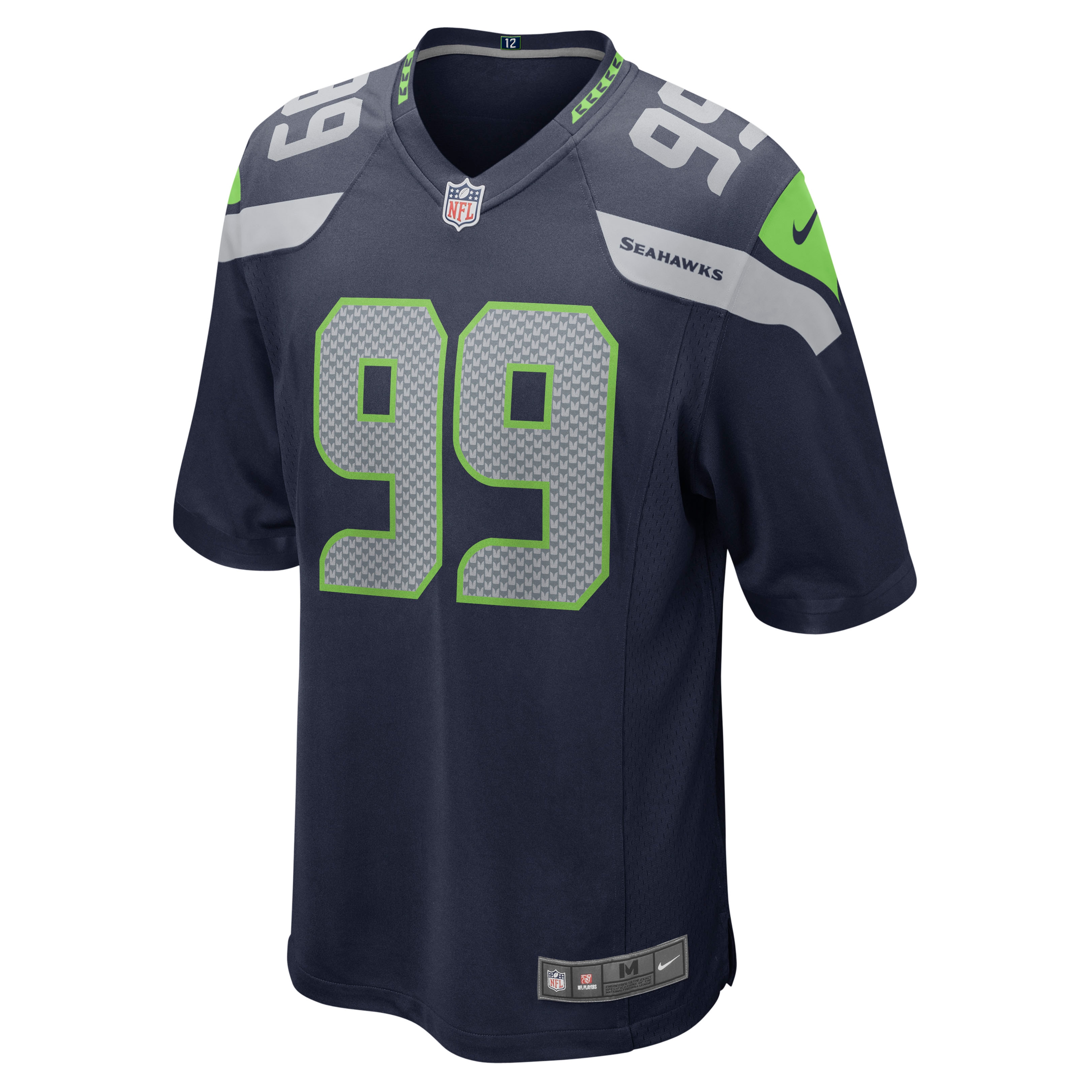 Al Woods Seattle Seahawks  Game Player Jersey - College Navy
