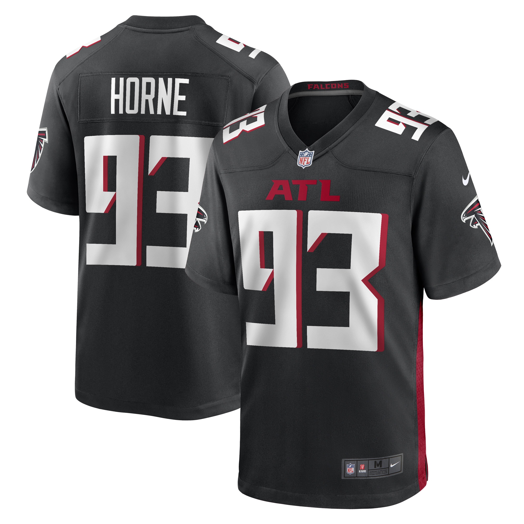 Atlanta Falcons Timmy Horne  Game Player Jersey - Black