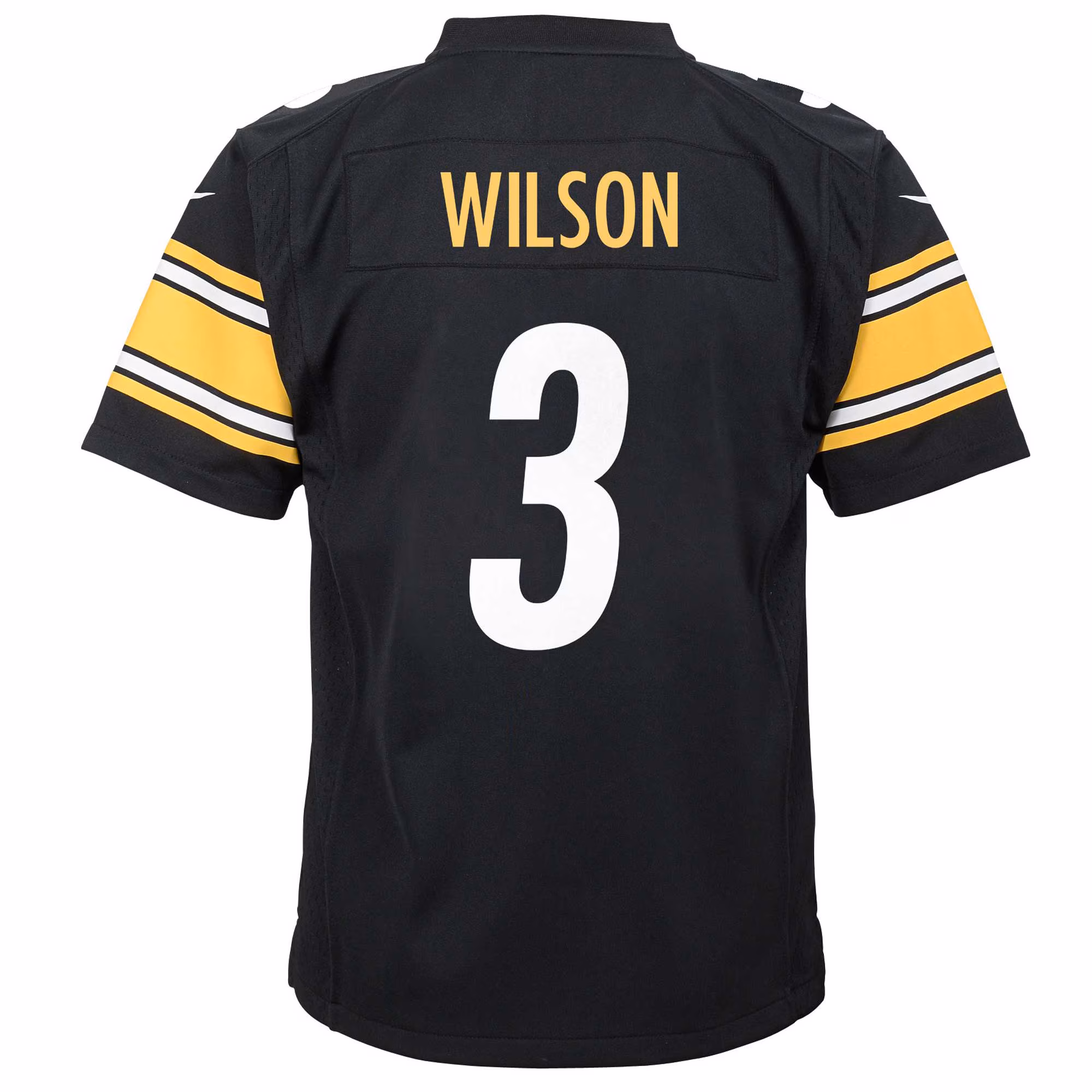 Russell Wilson Pittsburgh Steelers Youth Team Player Game Jersey - Black