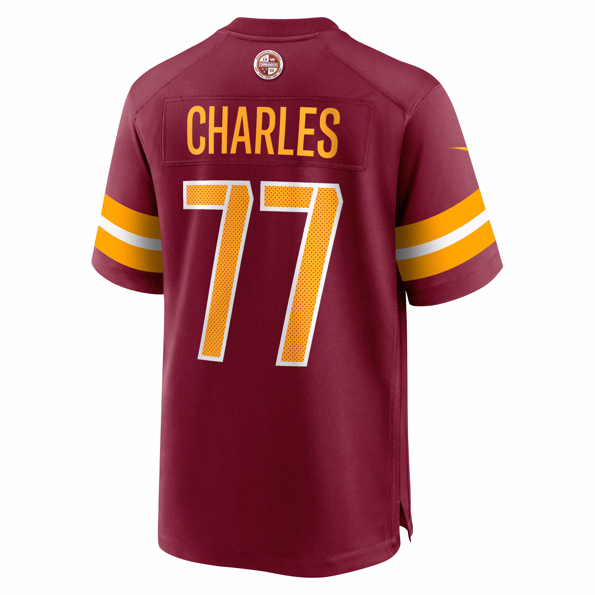 Saahdiq Charles Washington Commanders  Game Jersey -  Burgundy