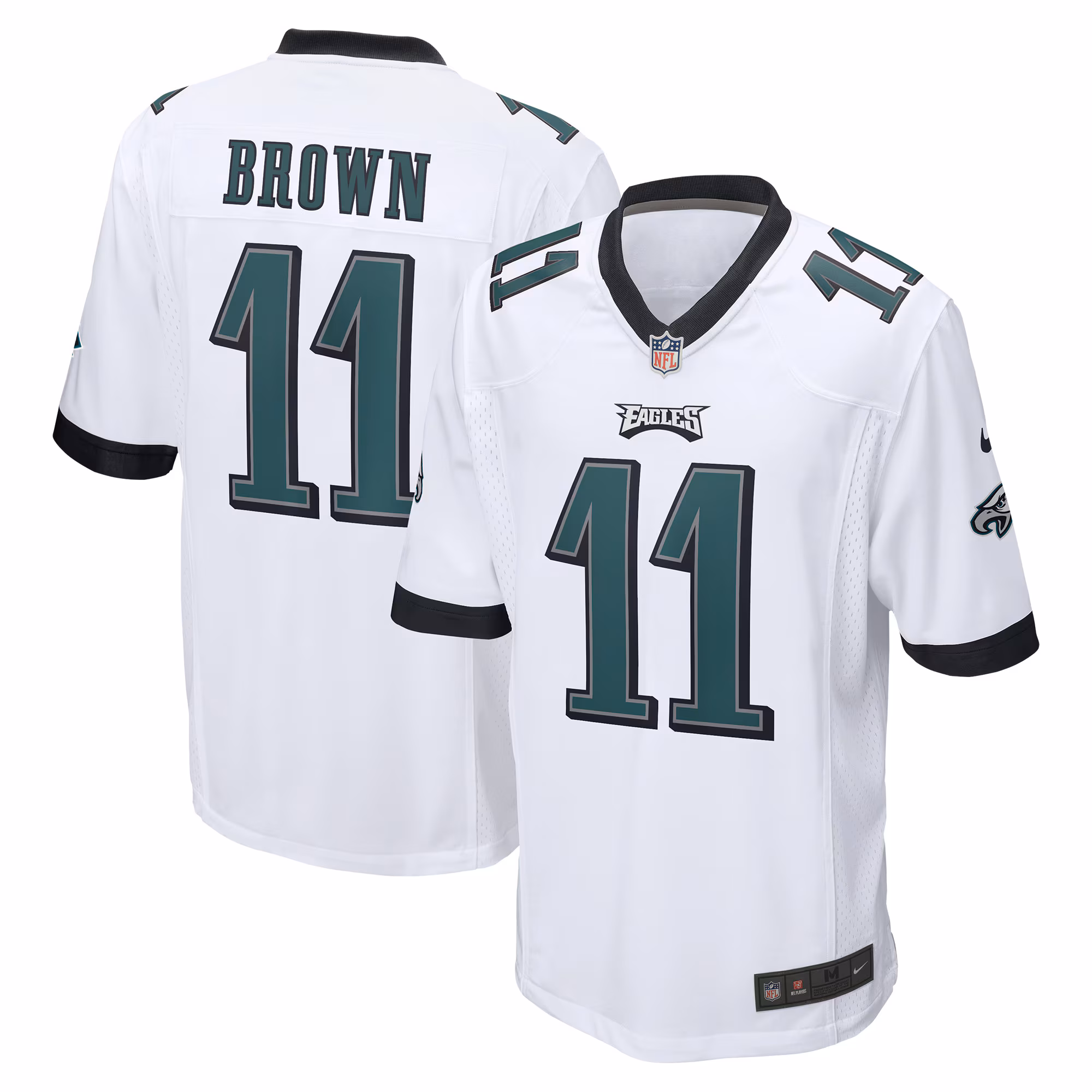 A.J. Brown Philadelphia Eagles #11 Game Jersey - White