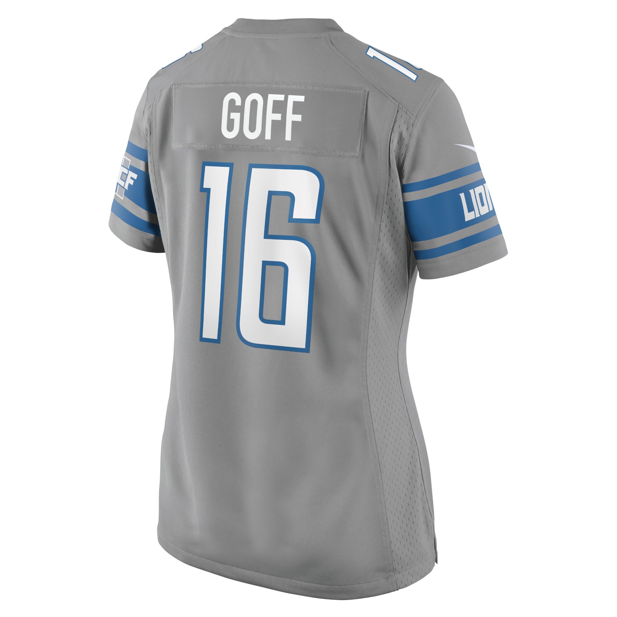 Jared Goff Detroit Lions  Women's Game Jersey - Silver