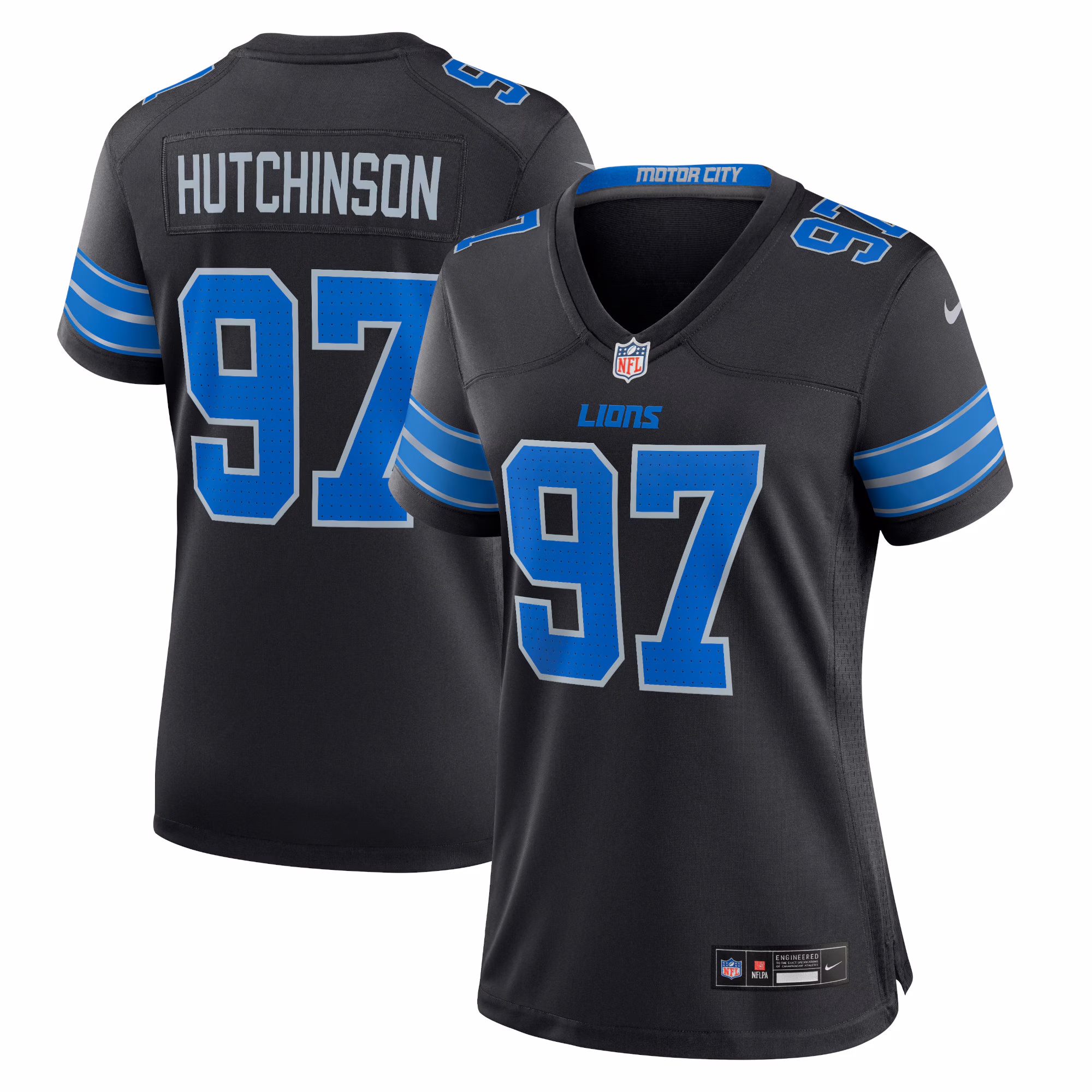 Aidan Hutchinson Detroit Lions Women's Alternate Game Jersey - Blue