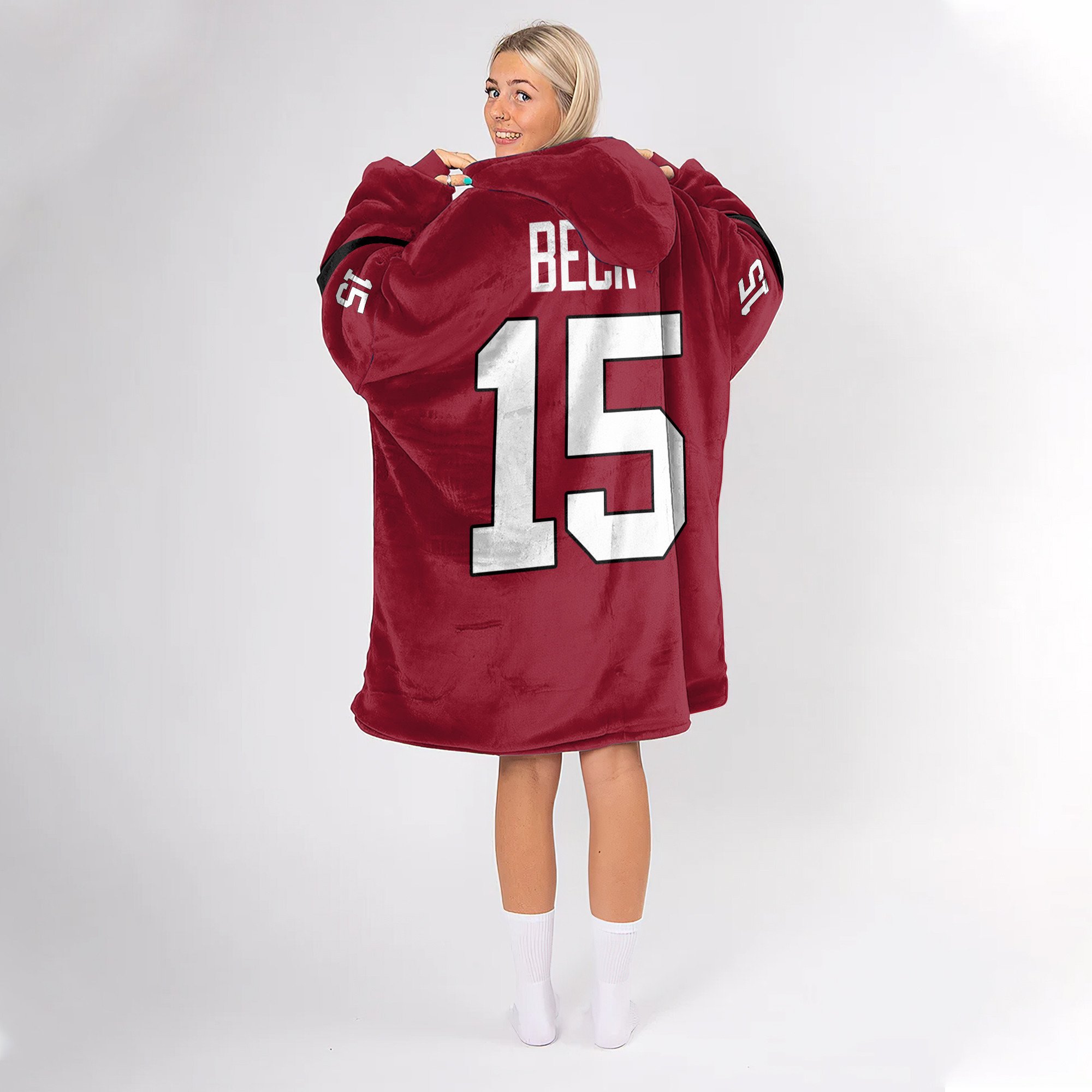 Adult 15 Georgia Football Unisex Blanket Hoodie