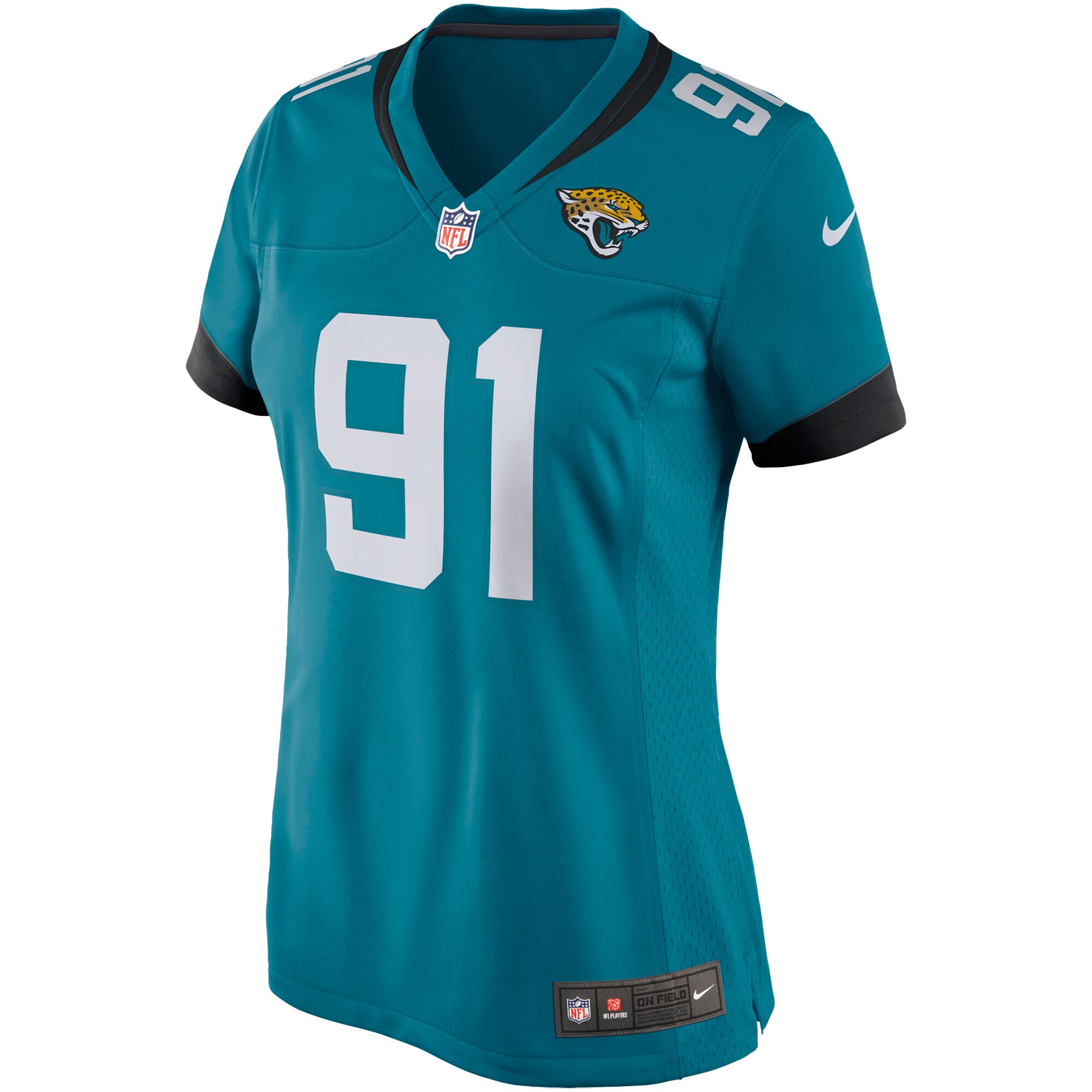 Yannick Ngakoue Jacksonville Jaguars  Women's Game Jersey - Teal