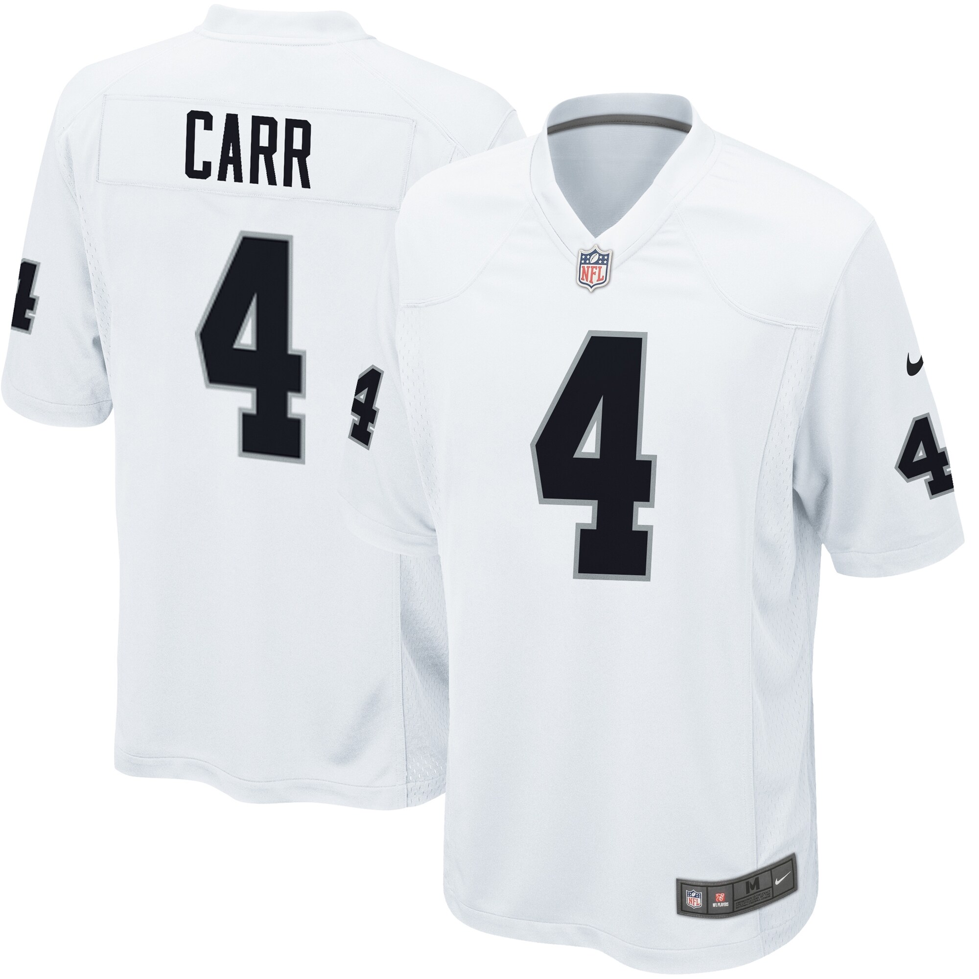 Derek Carr Las Vegas Raiders  Youth Game Jersey - White