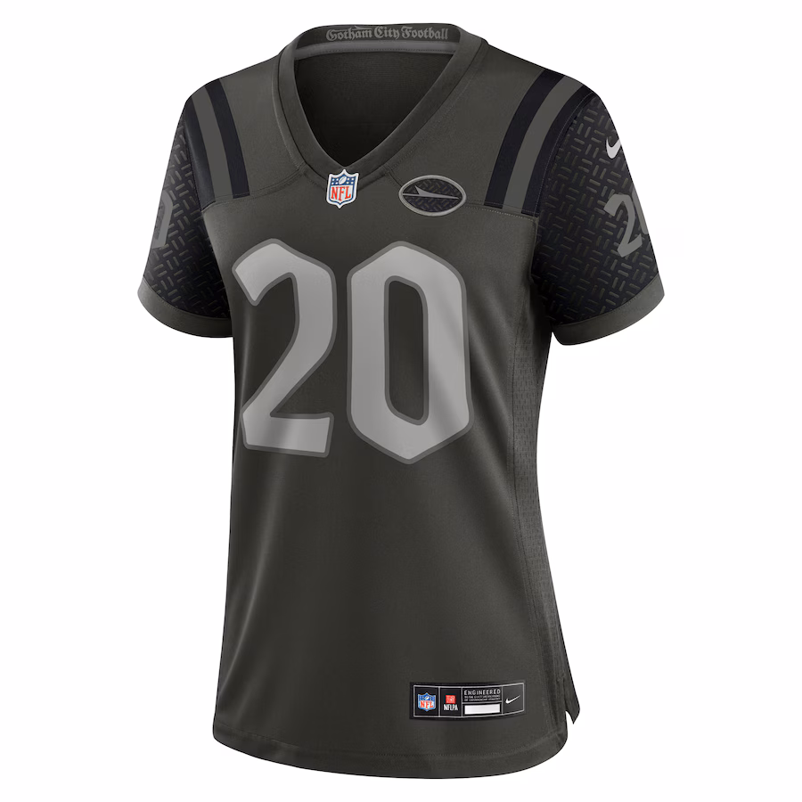 Breece Hall #20 New York Jets Women's 2025 Rivalries Collection Game Jersey - Gotham Green
